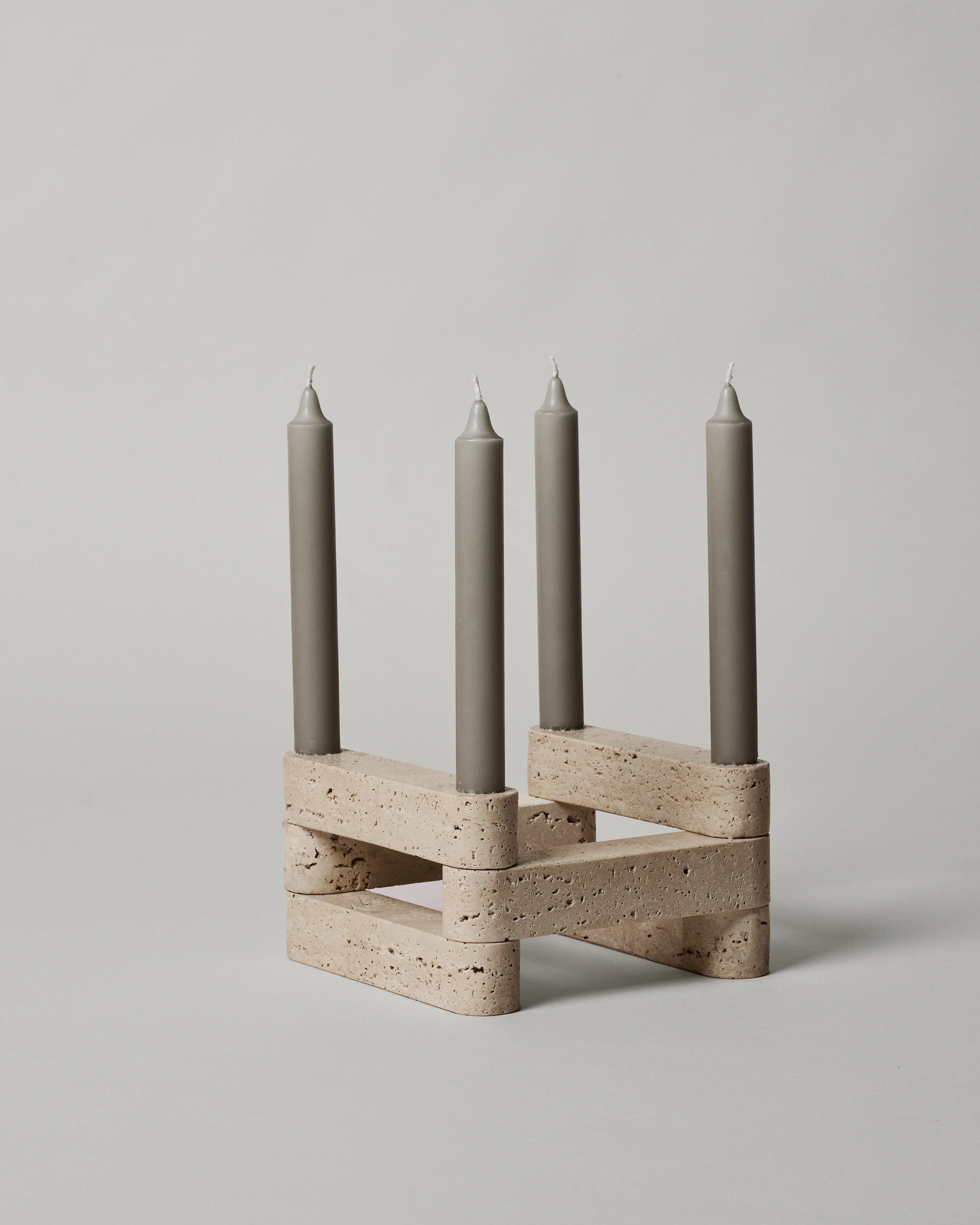 Świecznik modułowy NEWEL trawertyn - Image 6