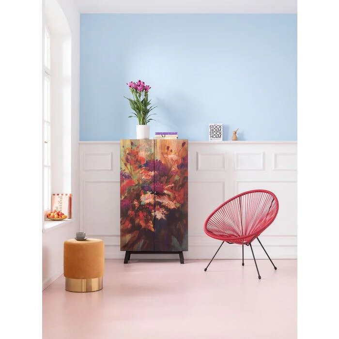 Szafa dwudrzwiowa drewniana FLEUR ręcznie malowana - Image 8