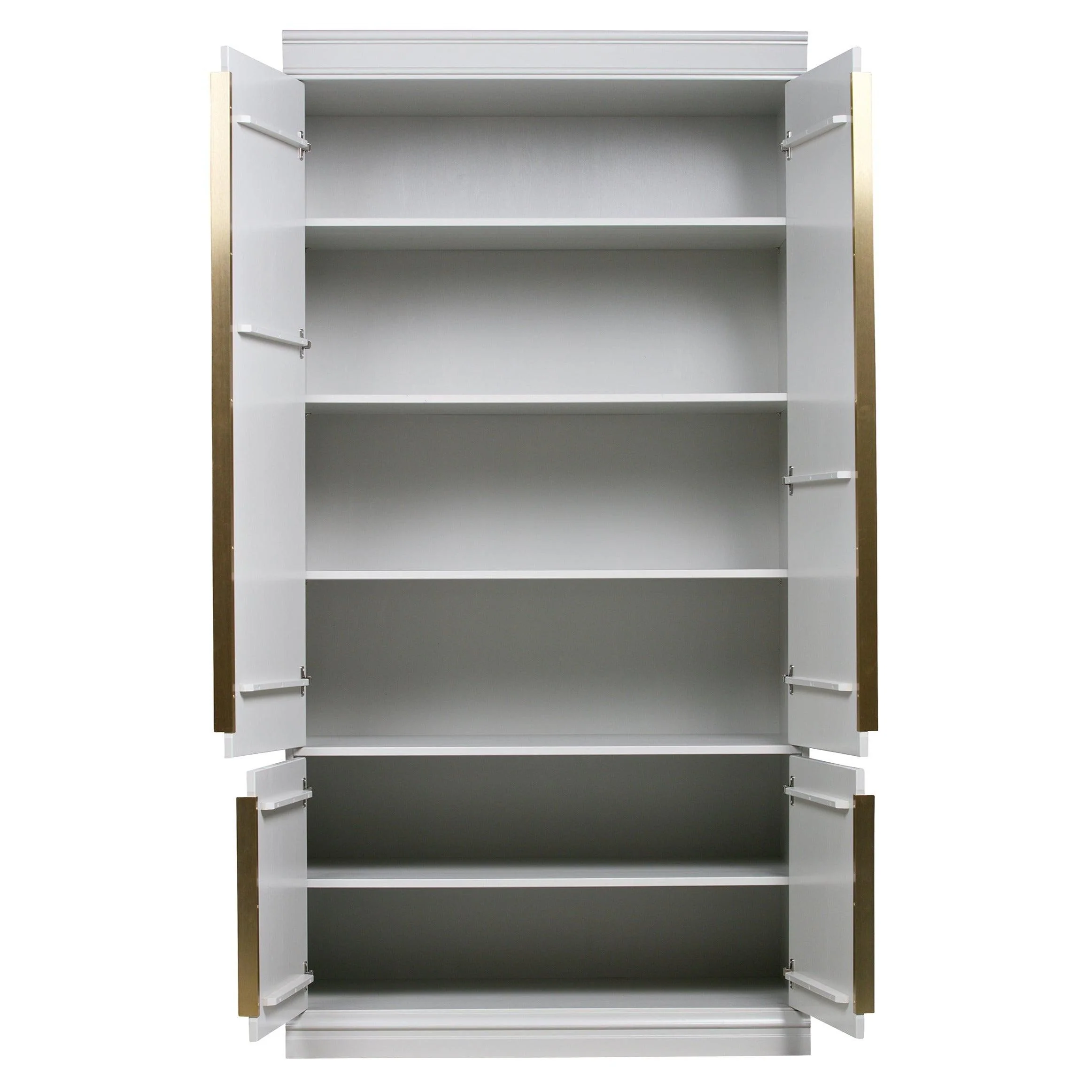 Szafa ORGANIZE jasnoszary z antycznym złotem - Image 3