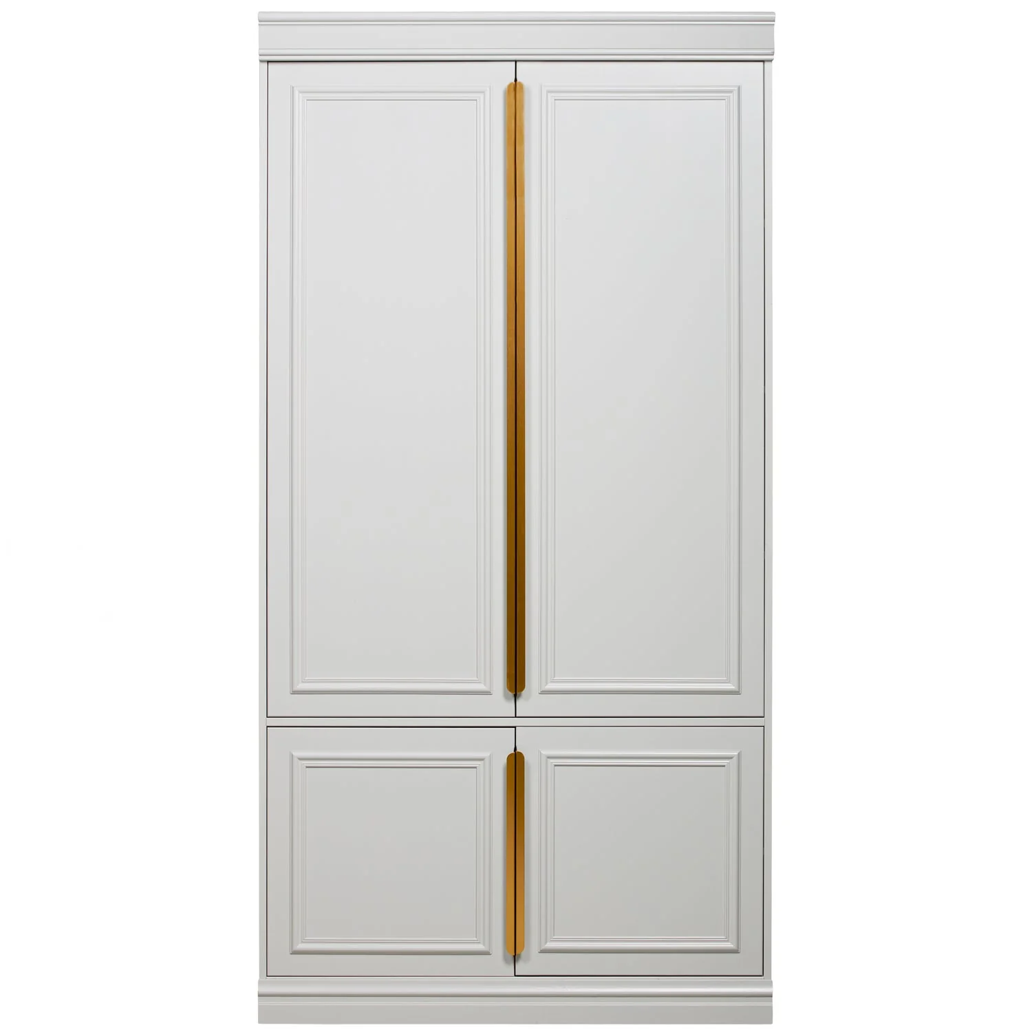 Szafa z drążkiem ORGANIZE jasnoszary z antycznym złotem - Image 3