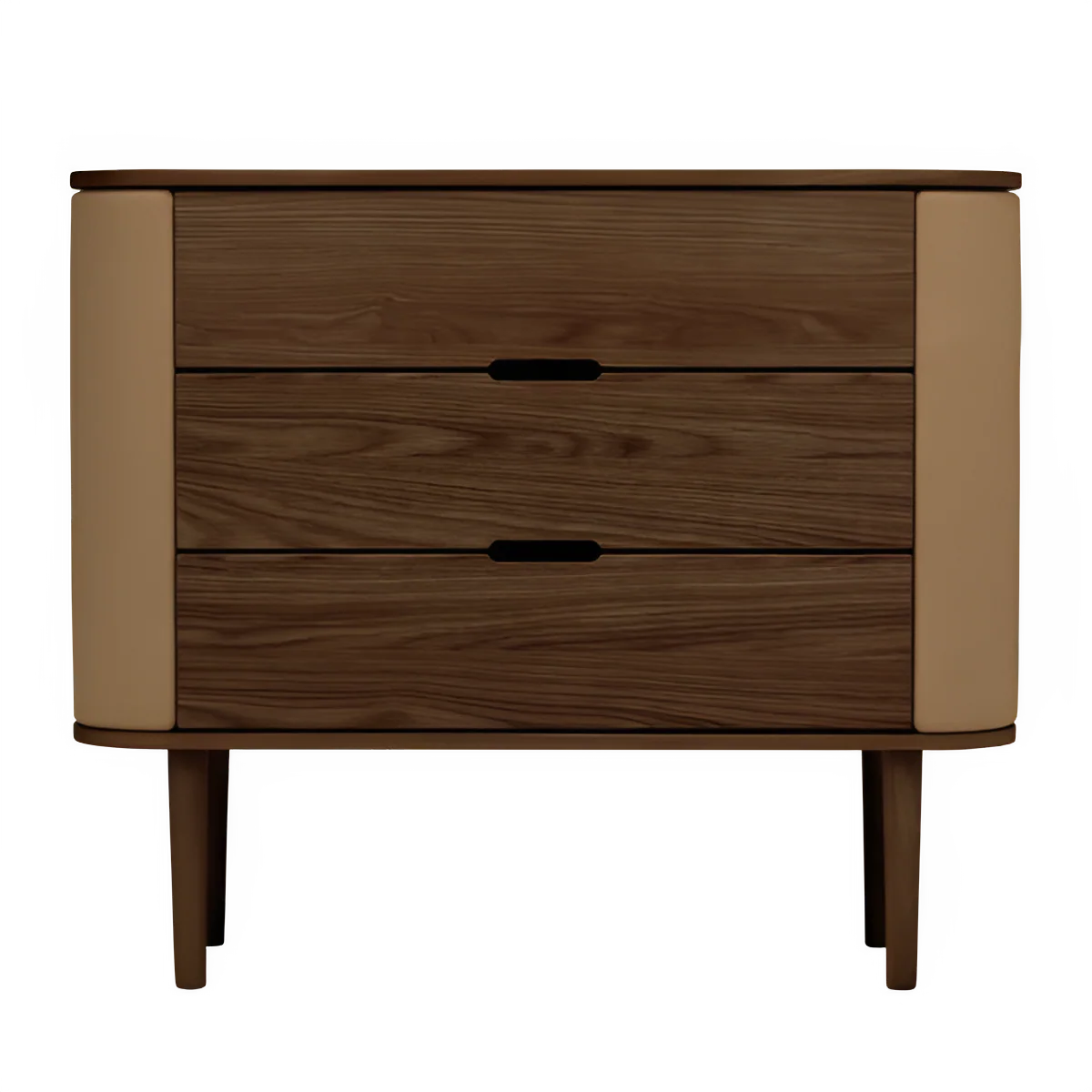 Szafka TREASURES karmelowy z ciemną dębową podstawą - Image 3