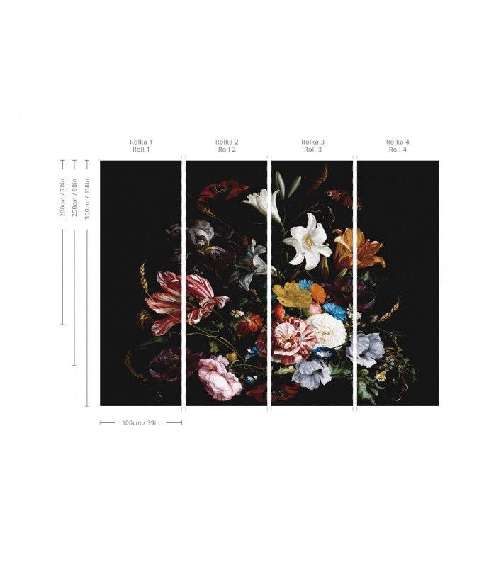 Tapeta flizelinowa z motywem roślinnym FLORAL COLOR czarny - Image 7