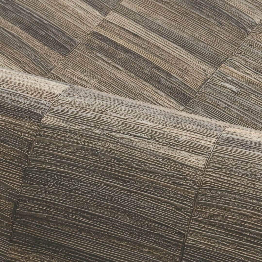 Tapeta strukturalna w pasy imitująca roślinny splot STYLOSA - ANTHRACITE antracytowy - Image 3