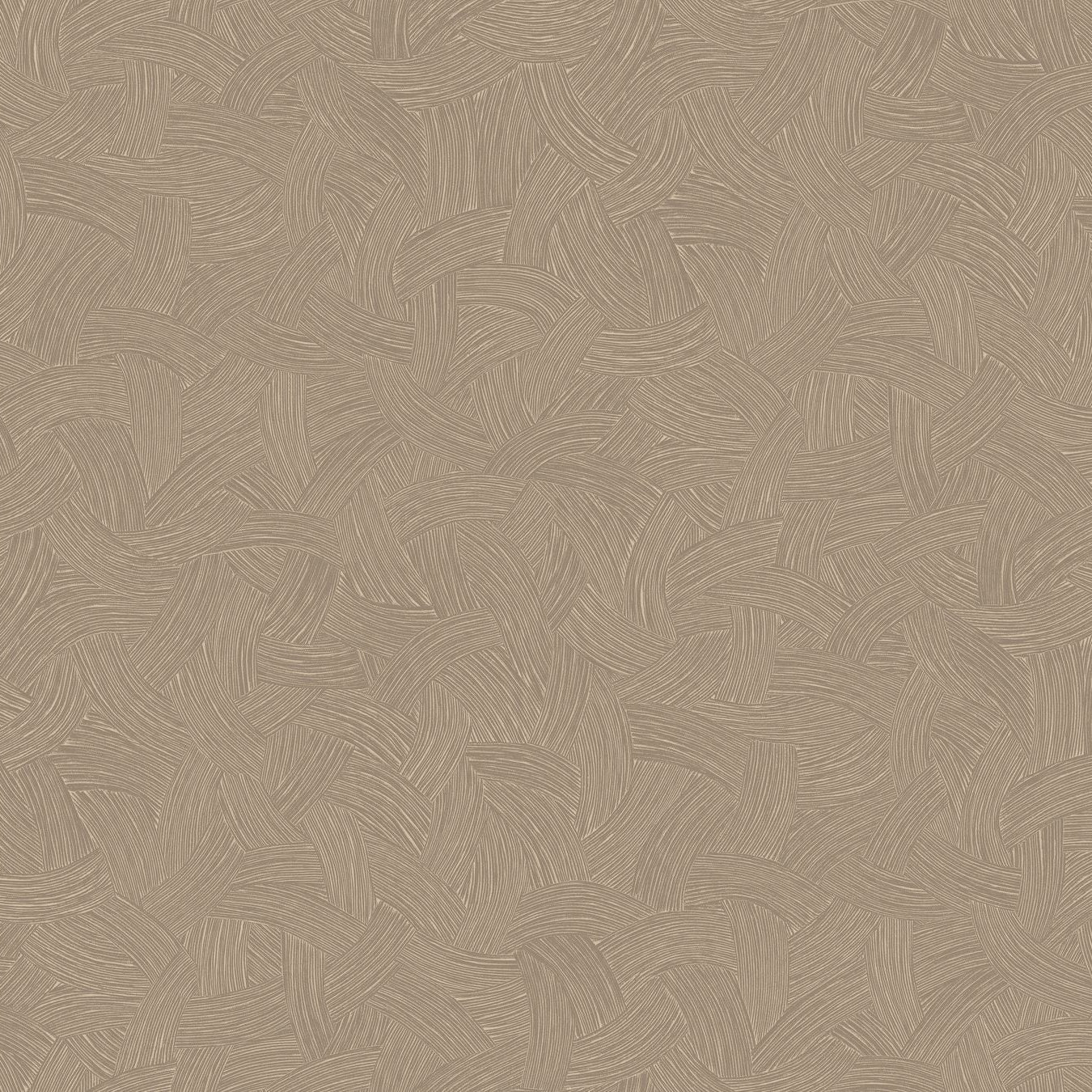 Tapeta strukturalna metaliczna z abstrakcyjnym wzorem BERENICE - TAUPE/DORÉ beżowy ze złotym