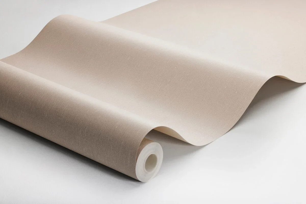 Tapeta strukturalna imitująca len LINEN - ROSE CLAY zgaszony róż - Image 3