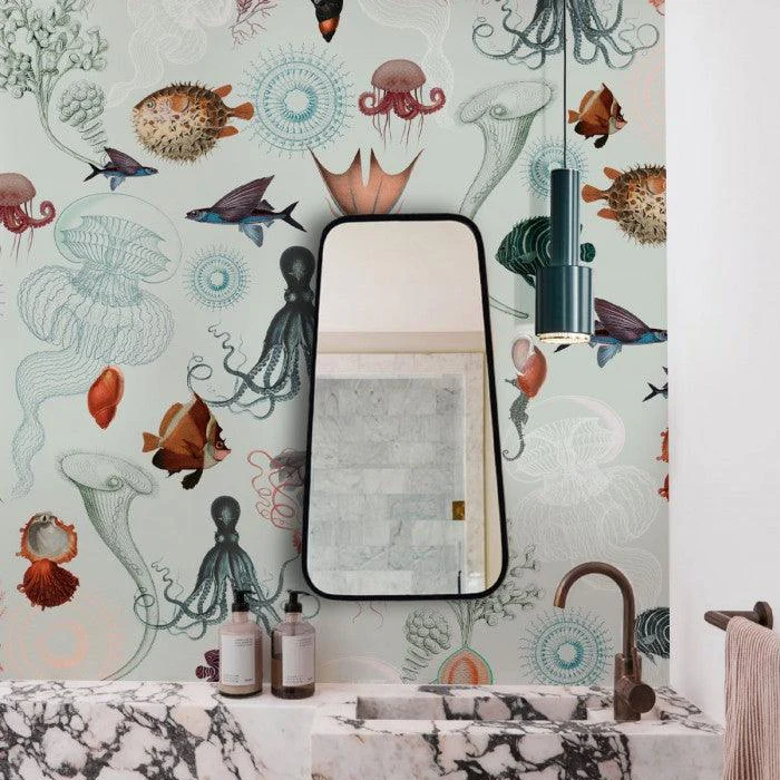 Tapeta flizelinowa z motywem morskim UNDERWATER WORLD jasnoniebieski