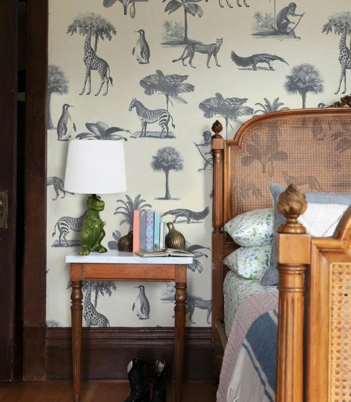 Tapeta flizelinowa z motywem zwierzęcym VINTAGE ANIMALS beżowy - Image 2