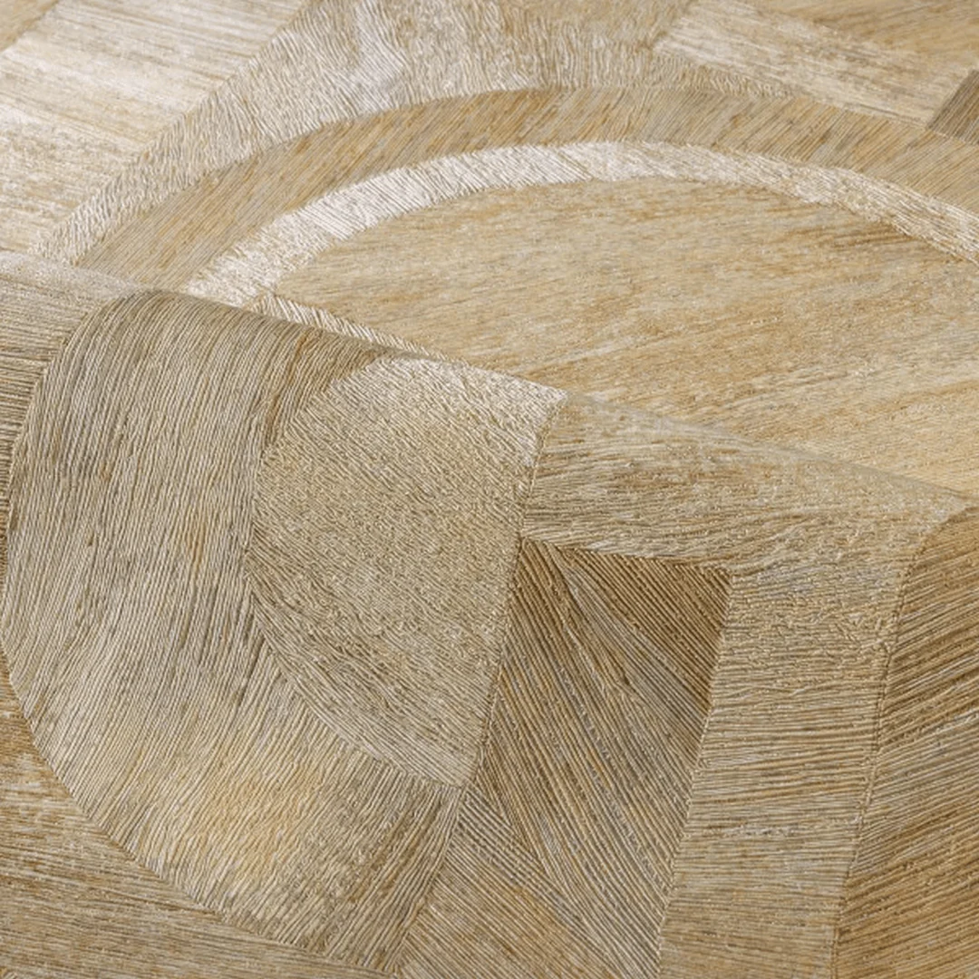Tapeta strukturalna imitująca drewno geometryczna z wzorem mozaiki INTARSIA - TRAVERTIN piaskowy - Image 4