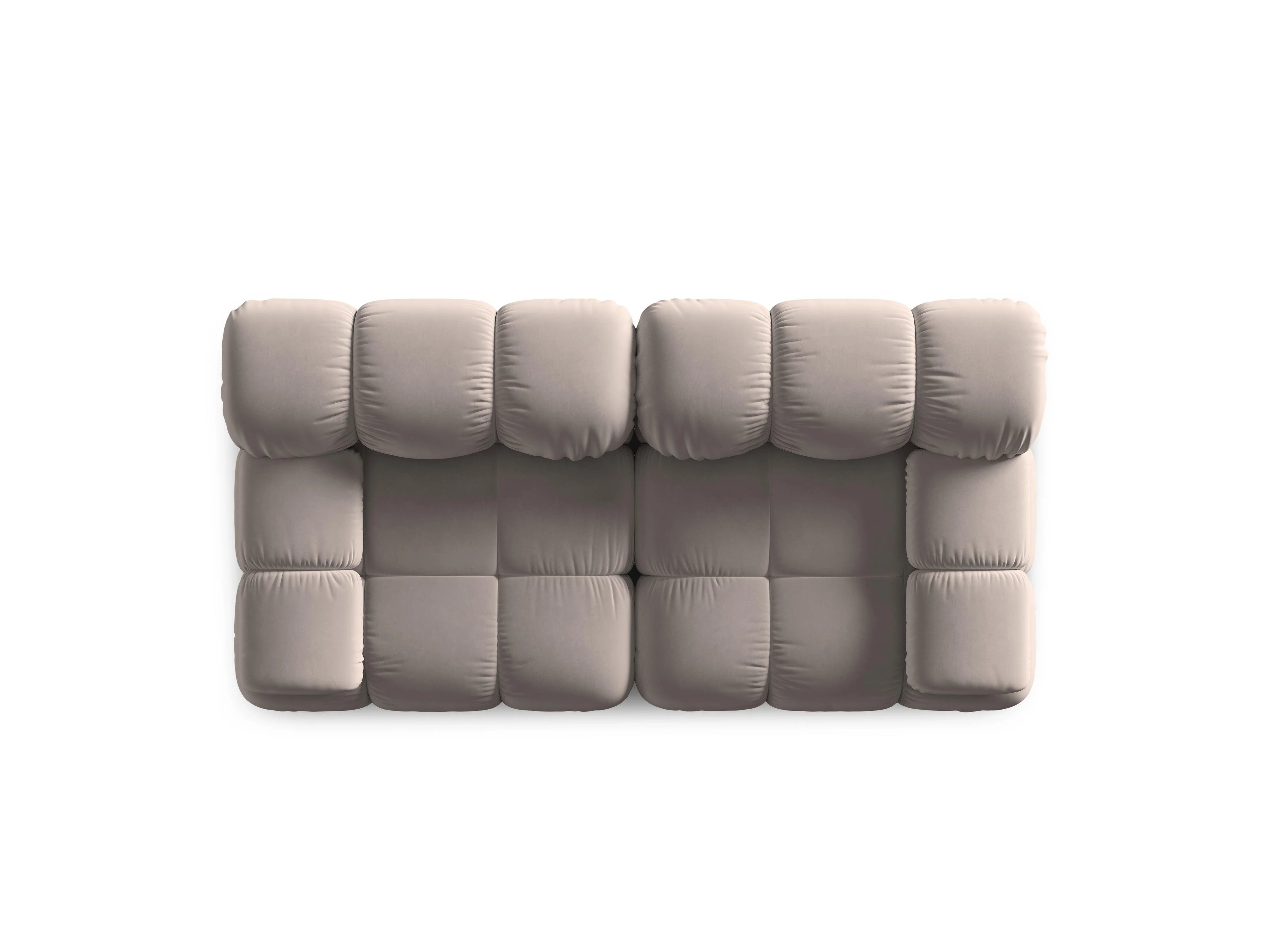 Sofa aksamitna 2-osobowa TROPEA cappuccino - Image 4