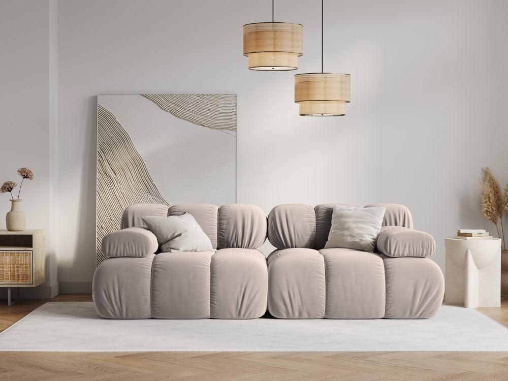 Sofa aksamitna 2-osobowa TROPEA cappuccino - Image 8