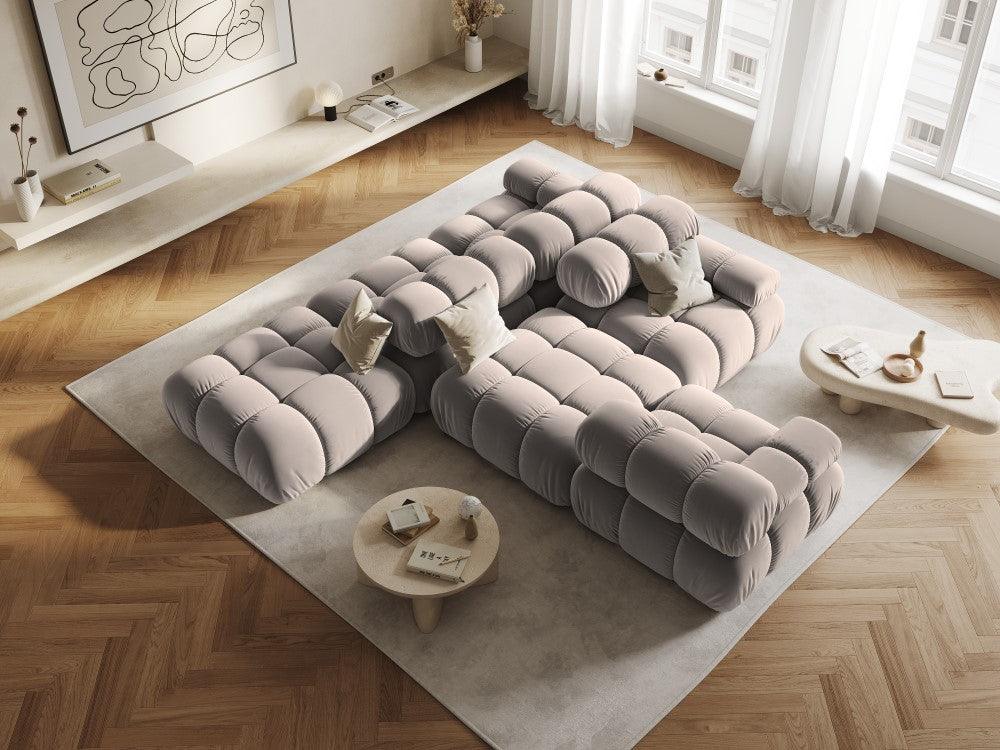 Sofa aksamitna 2-osobowa TROPEA cappuccino - Image 9