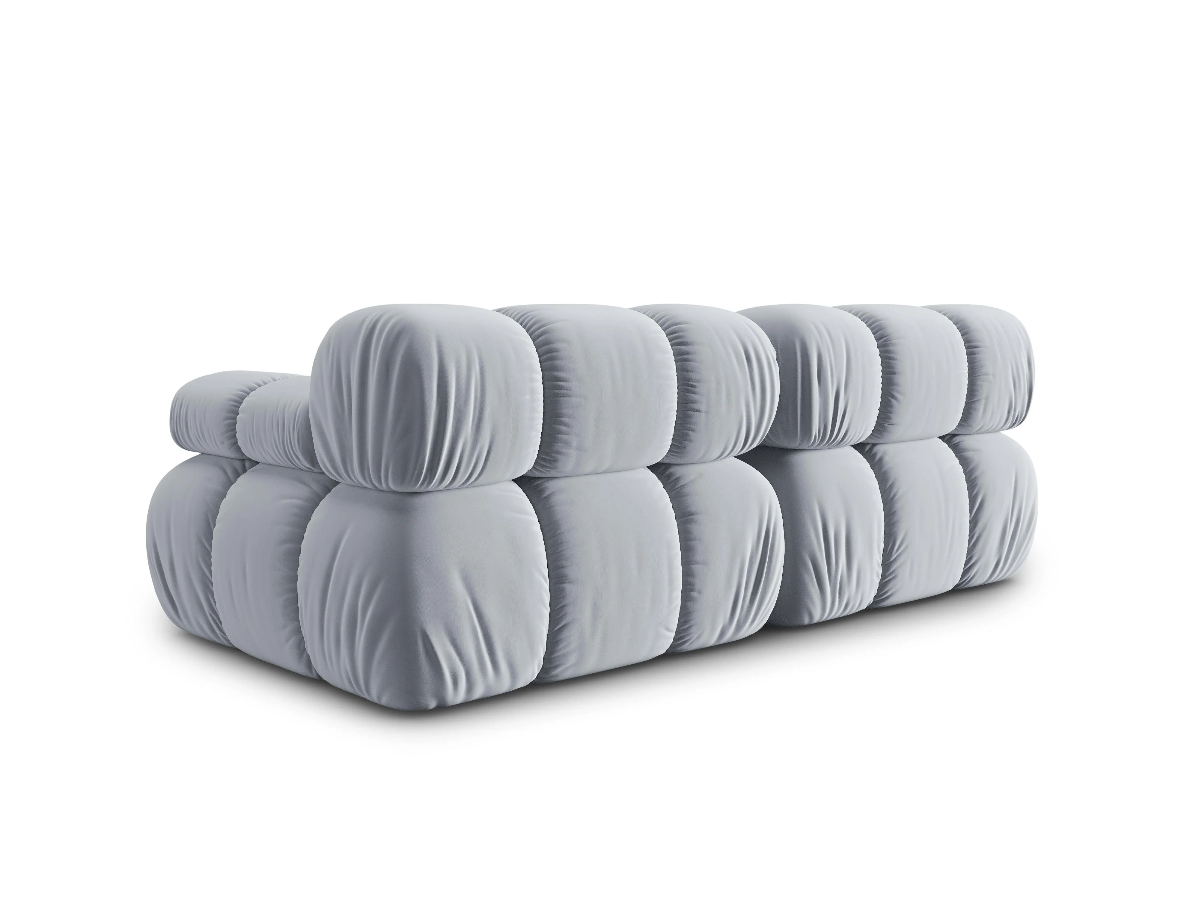 Sofa aksamitna 2-osobowa TROPEA jasnoniebieski - Image 5