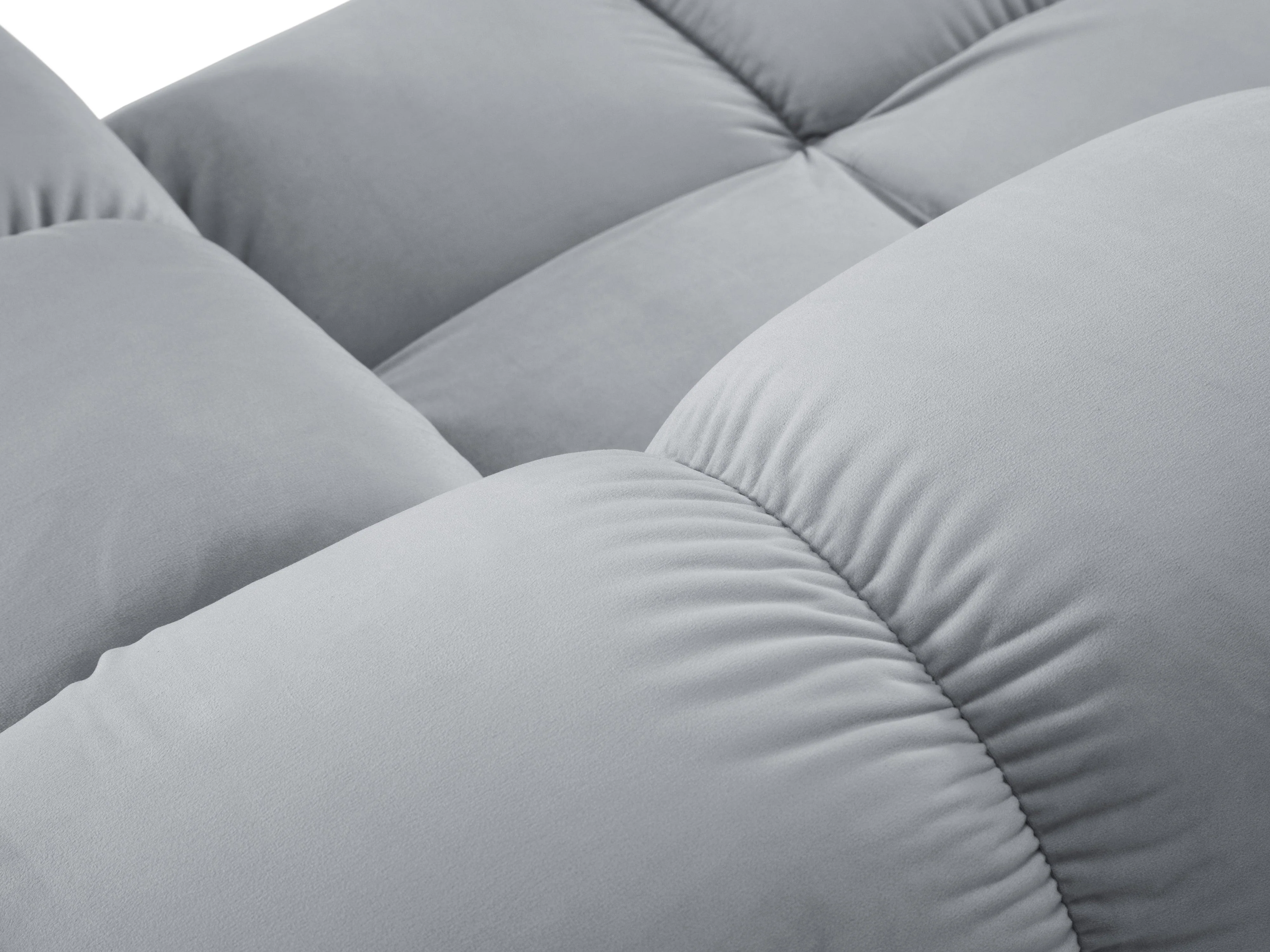 Sofa aksamitna 2-osobowa TROPEA jasnoniebieski - Image 6