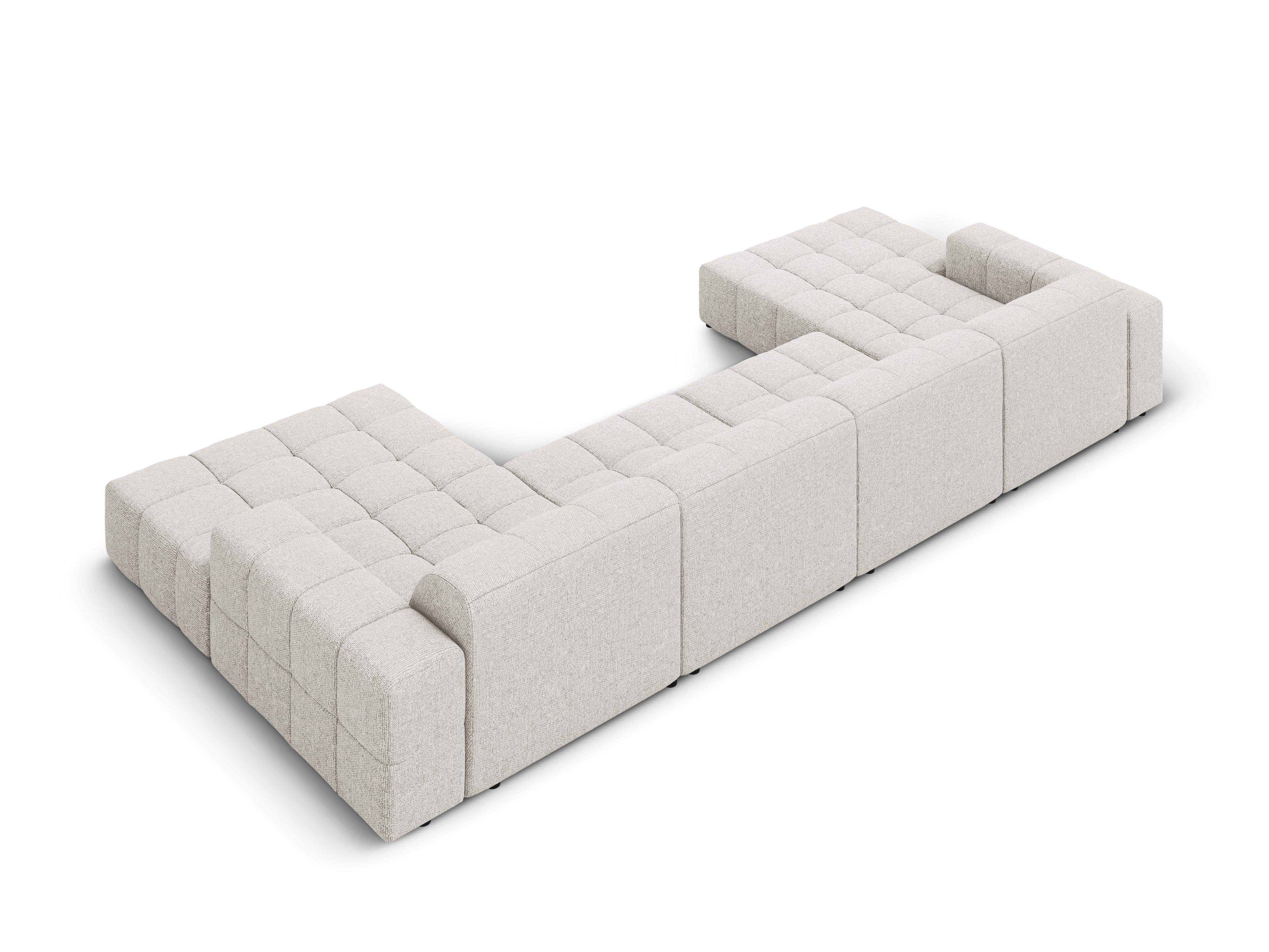 Sofa panoramiczna 6-osobowa CHICAGO jasnoszary szenil - Image 9