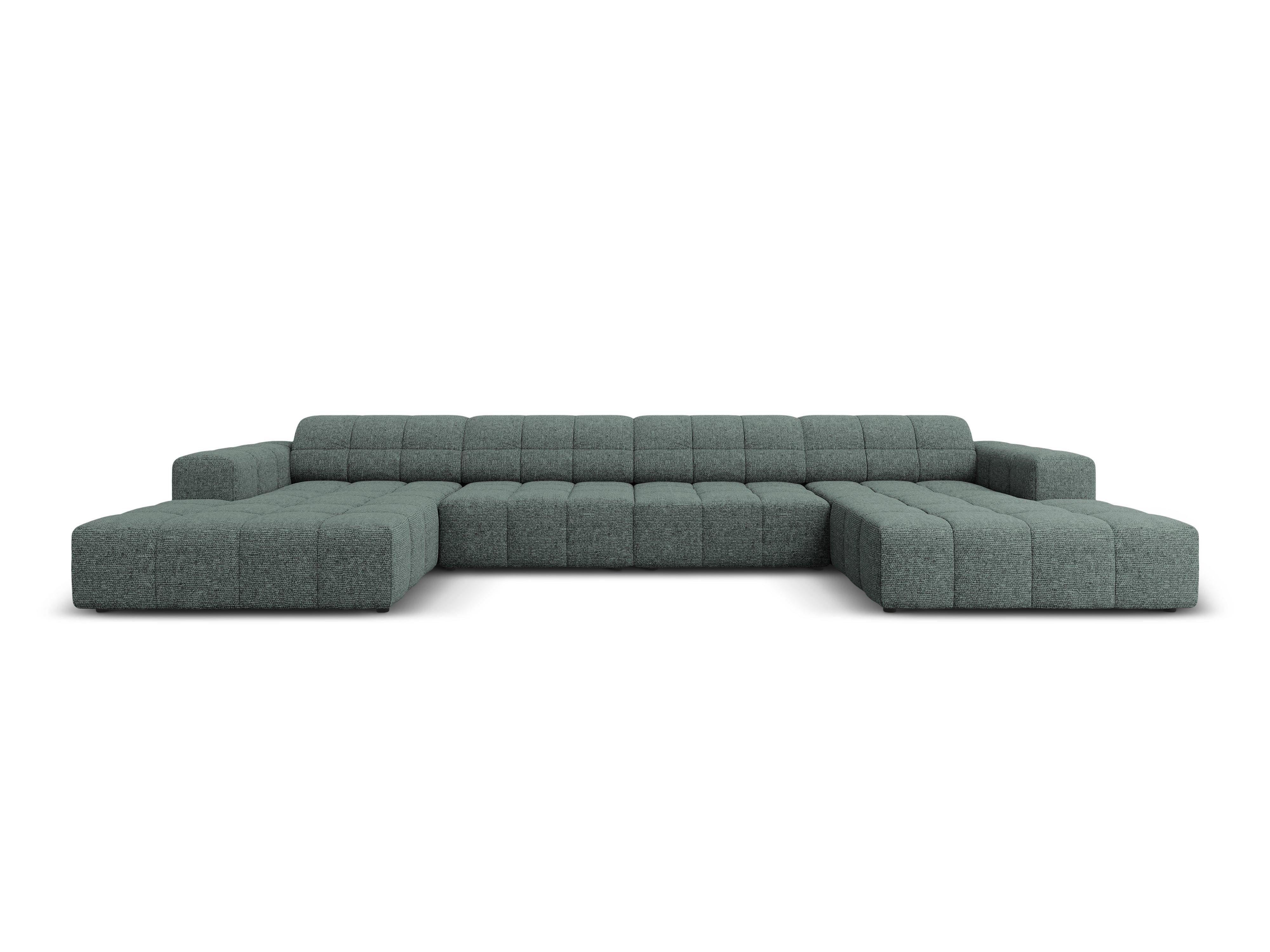 Sofa panoramiczna 6-osobowa CHICAGO petrol szenil - Image 3
