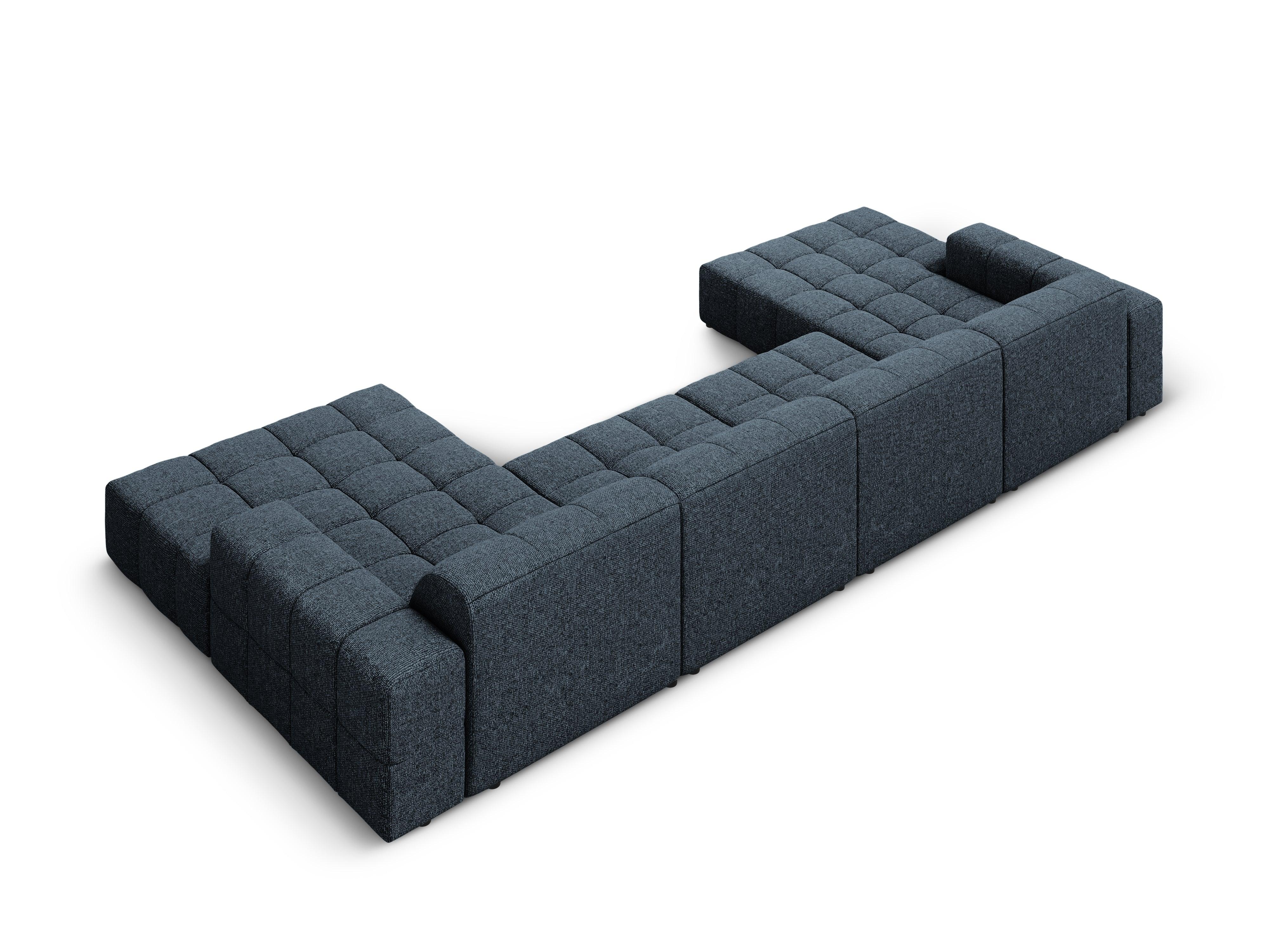 Sofa panoramiczna 6-osobowa CHICAGO niebieski szenil - Image 9
