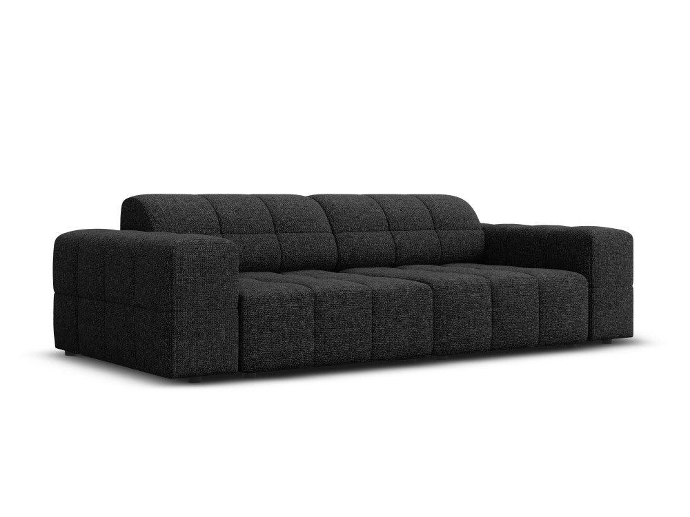 Sofa 3-osobowa CHICAGO czarny szenil