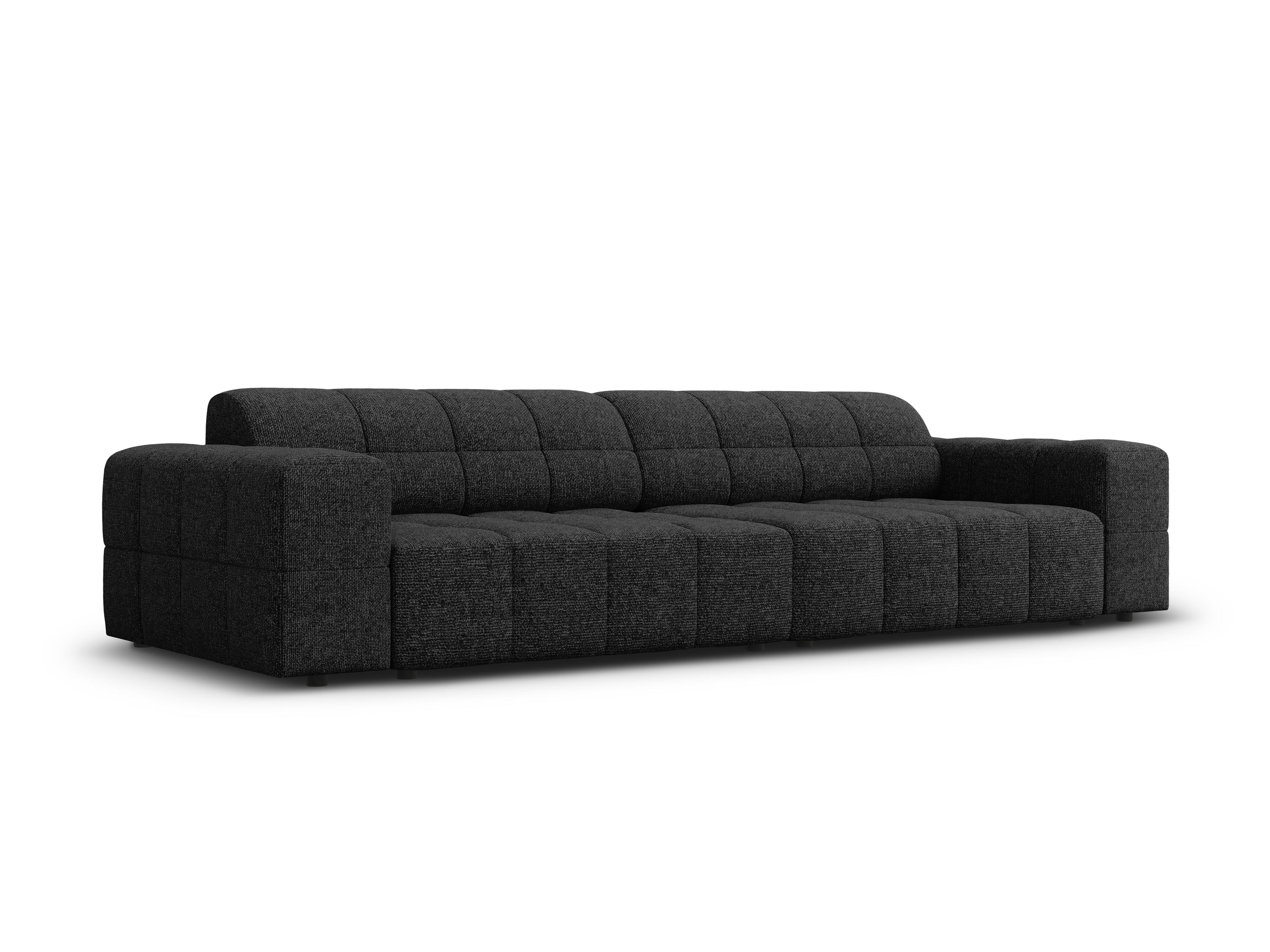 Sofa 4-osobowa CHICAGO czarny szenil
