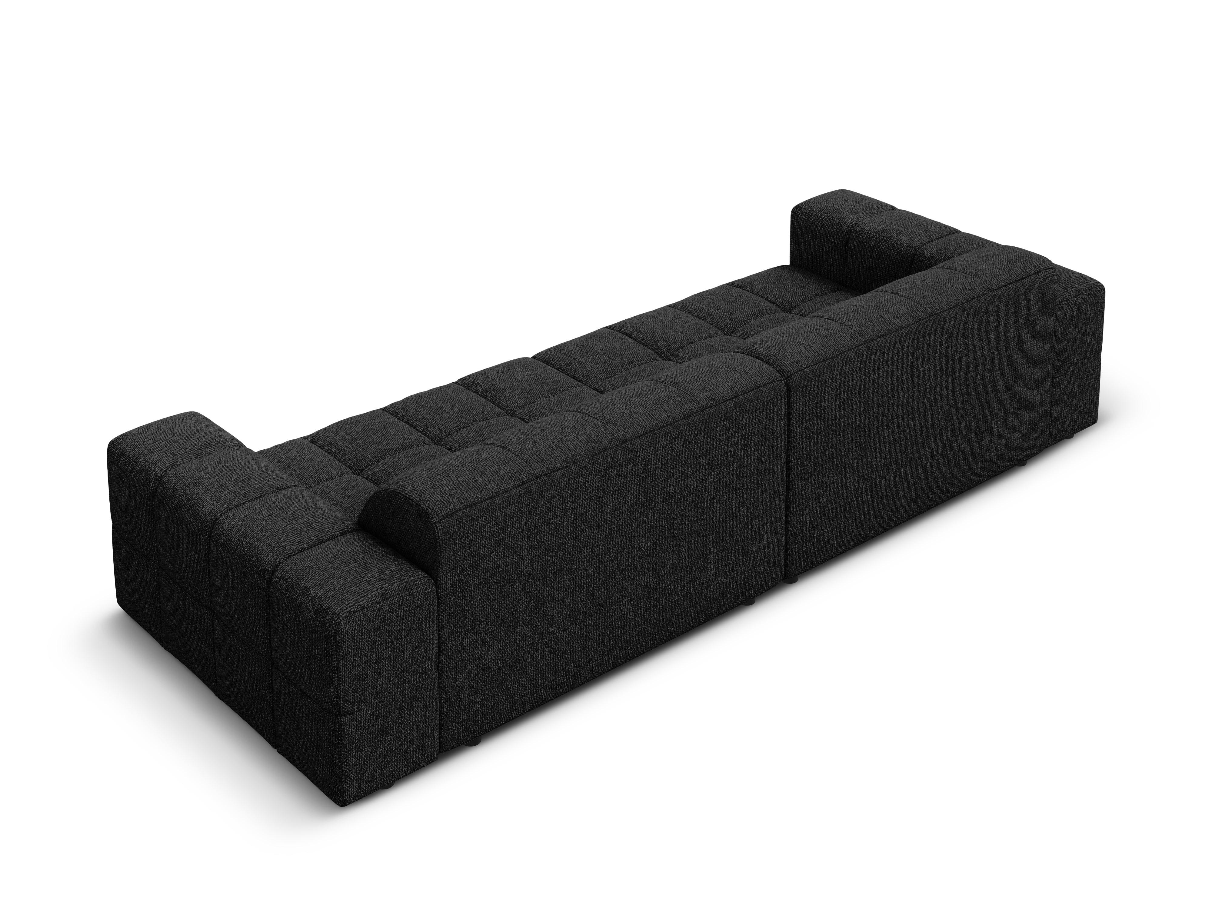 Sofa 4-osobowa CHICAGO czarny szenil - Image 5