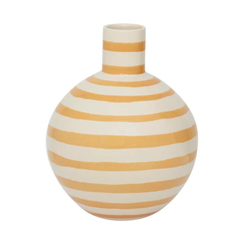 Wazon ceramiczny AMARA pomarańczowy z kremowym