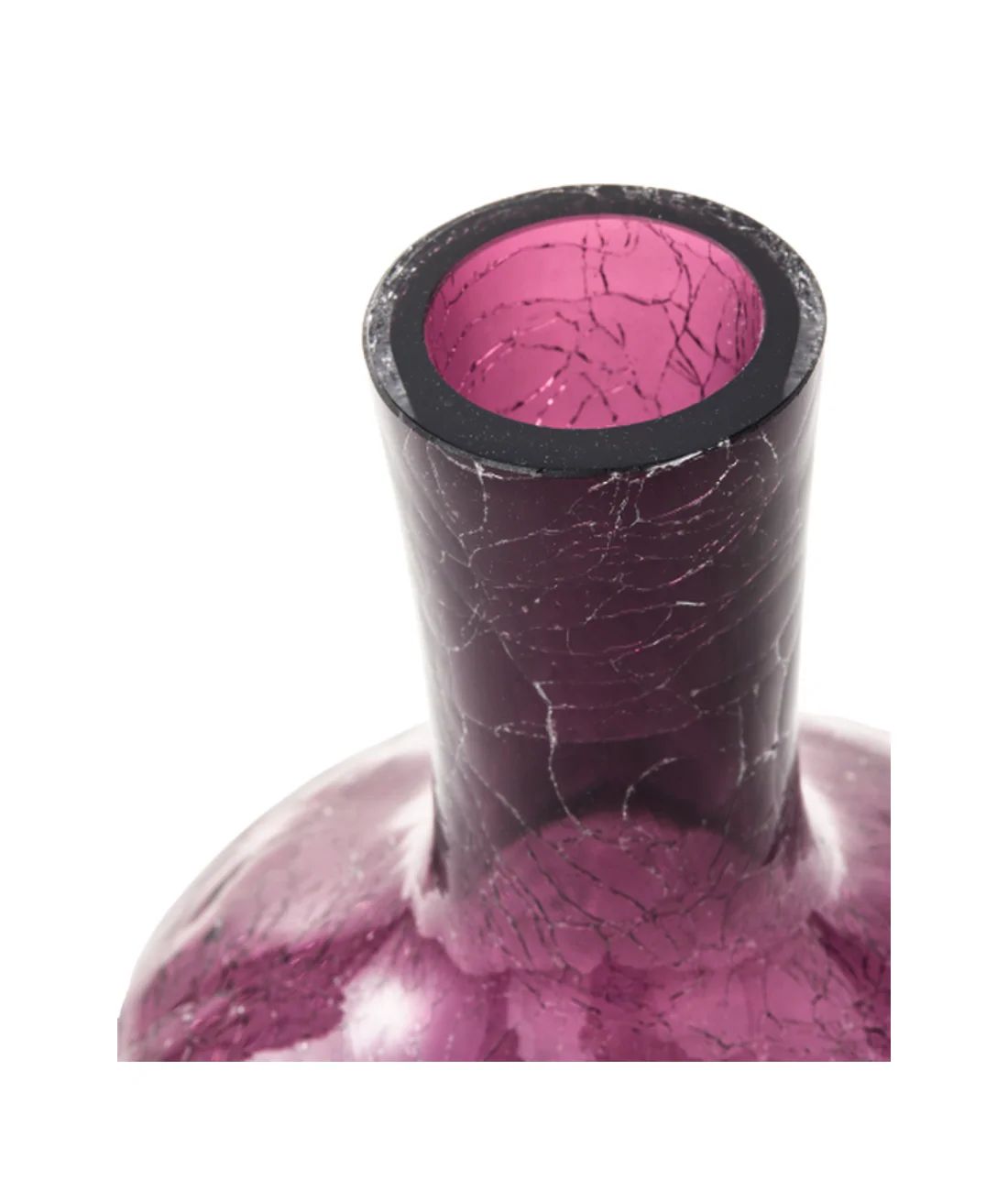 Wazon CRACKLED GLASS ciemny fioletowy - Image 5
