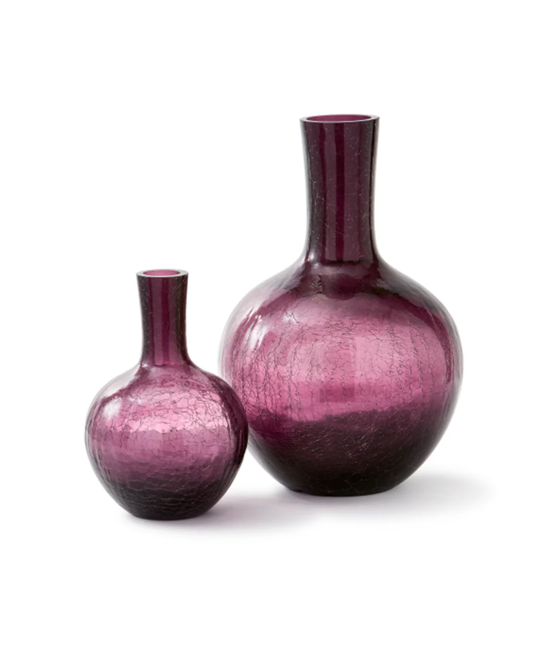 Wazon CRACKLED GLASS ciemny fioletowy - Image 9