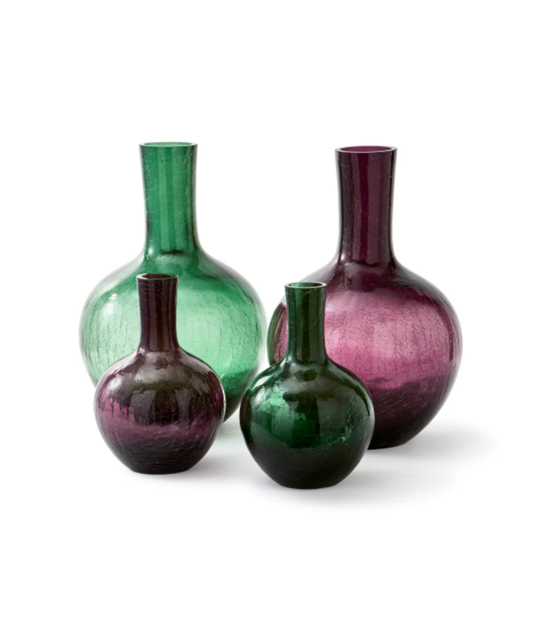 Wazon CRACKLED GLASS ciemny fioletowy - Image 3