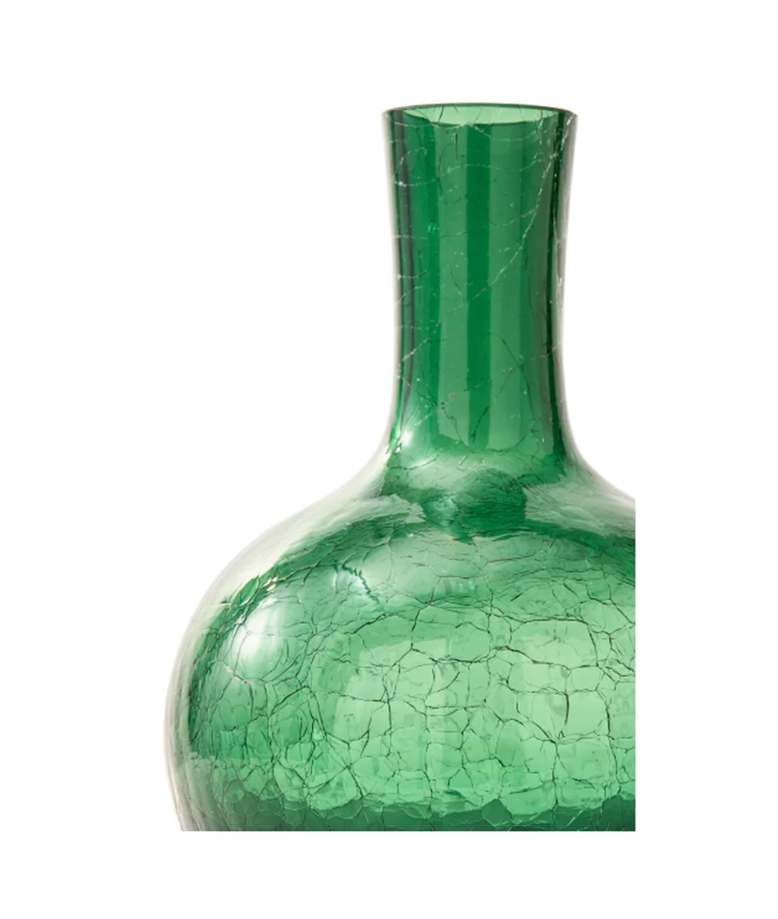 Wazon CRACKLED GLASS ciemnozielony - Image 6
