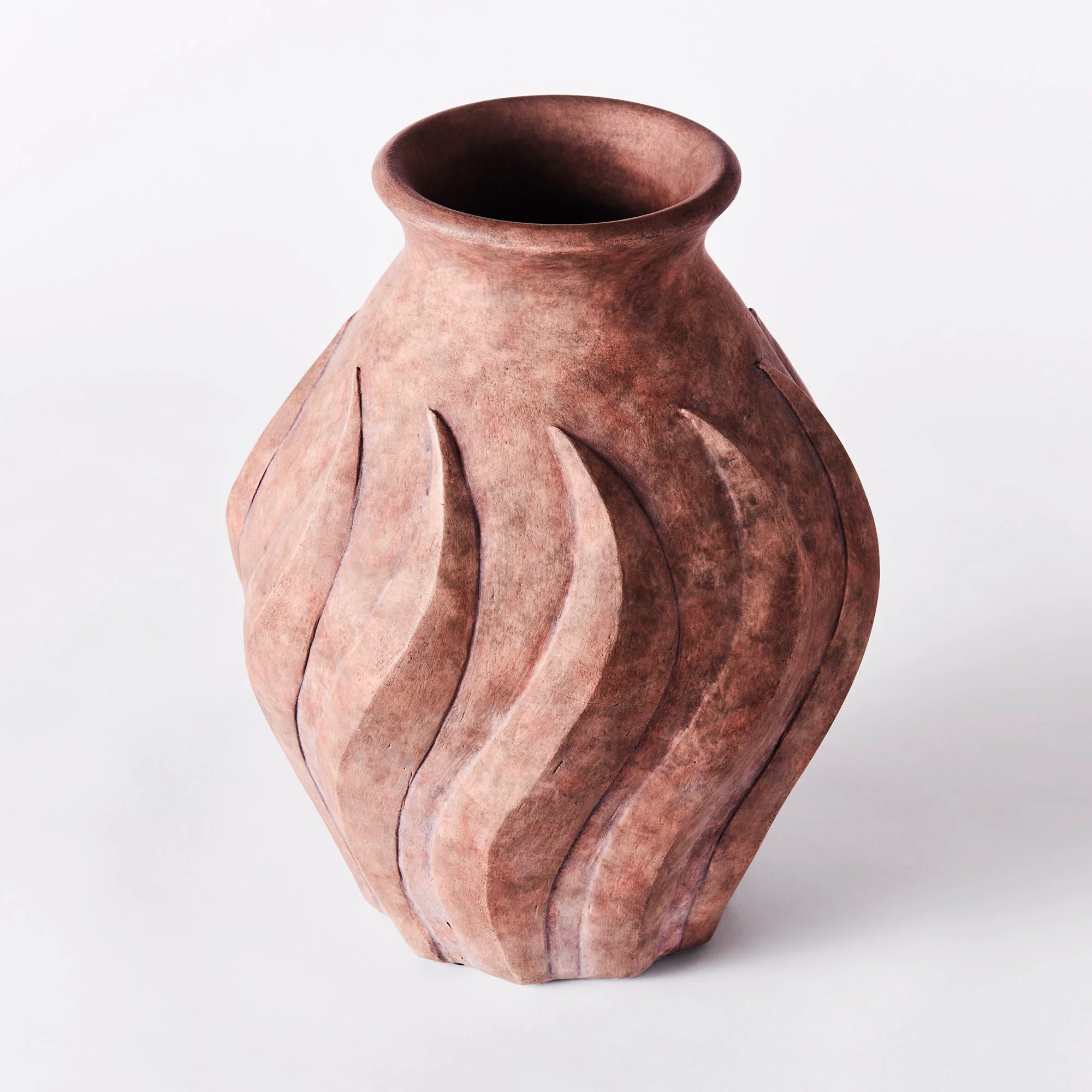 Wazon SWIRL brązowa ceramika - Image 4
