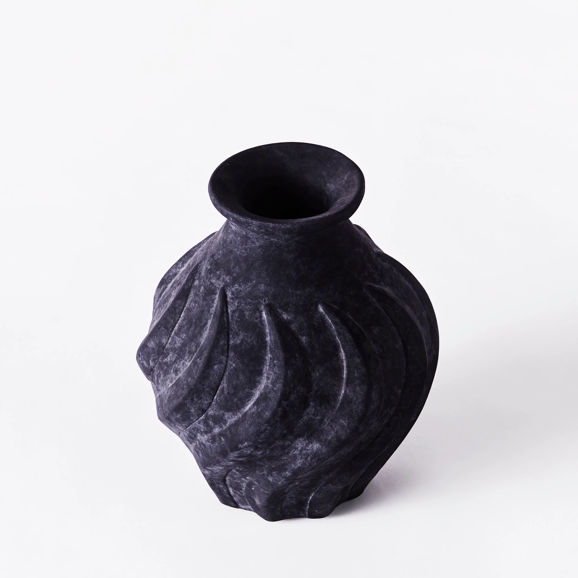 Wazon SWIRL czarna ceramika - Image 2