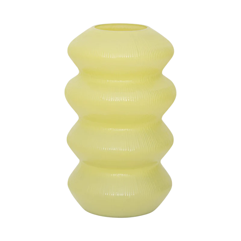 Wazon szklany LILY limonkowy