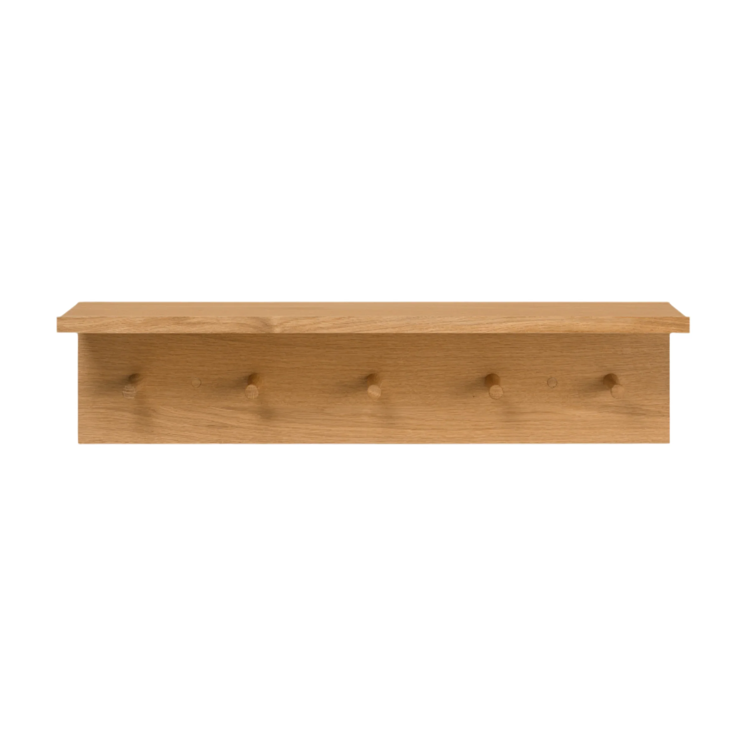 Wieszak z półką PLACE RACK olejowany fornir dębowy