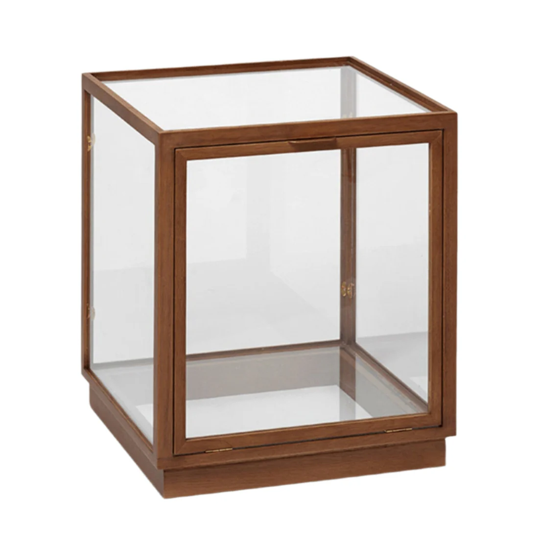 Witryna MIRU GLASS MONTRE ciemnobrązowy dąb