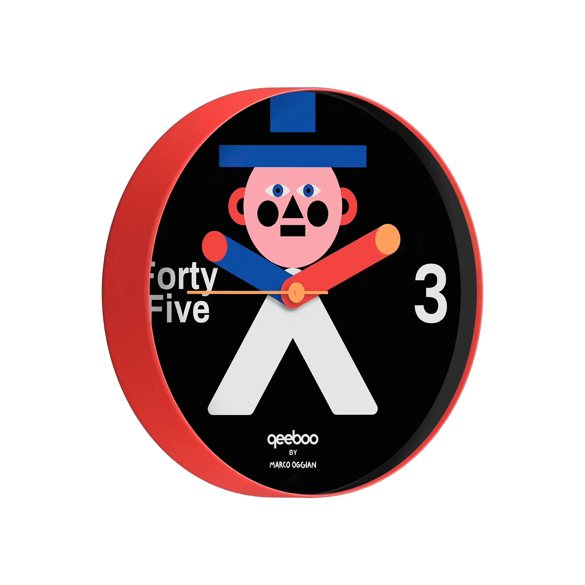 Zegar ścienny MR. WALLY czarny