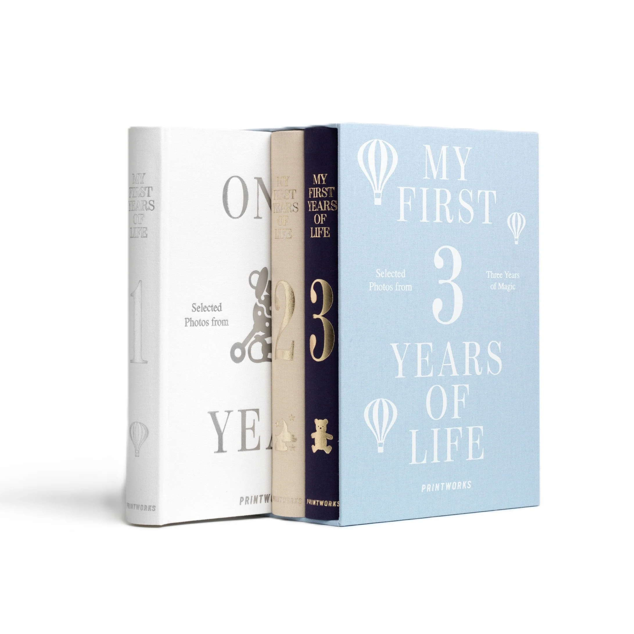 Zestaw albumów na zdjęcia MY FIRST 3 YEARS OF LIFE błękitny - Image 3