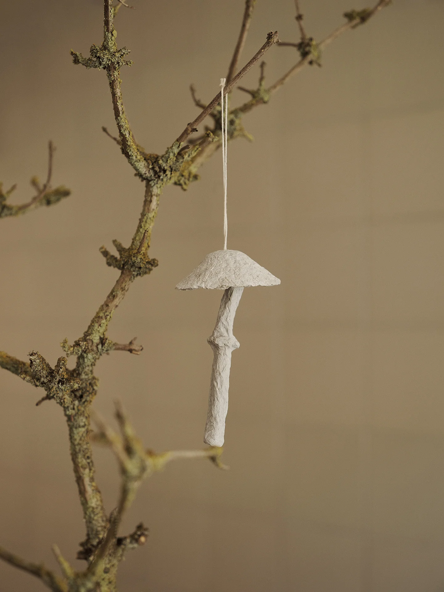 Zestaw dekoracji choinkowych MUSHROOM złamana biel - Image 2