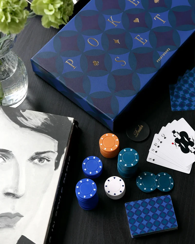 Zestaw do gry w pokera ART OF POKER czarny z granatowym - Image 4