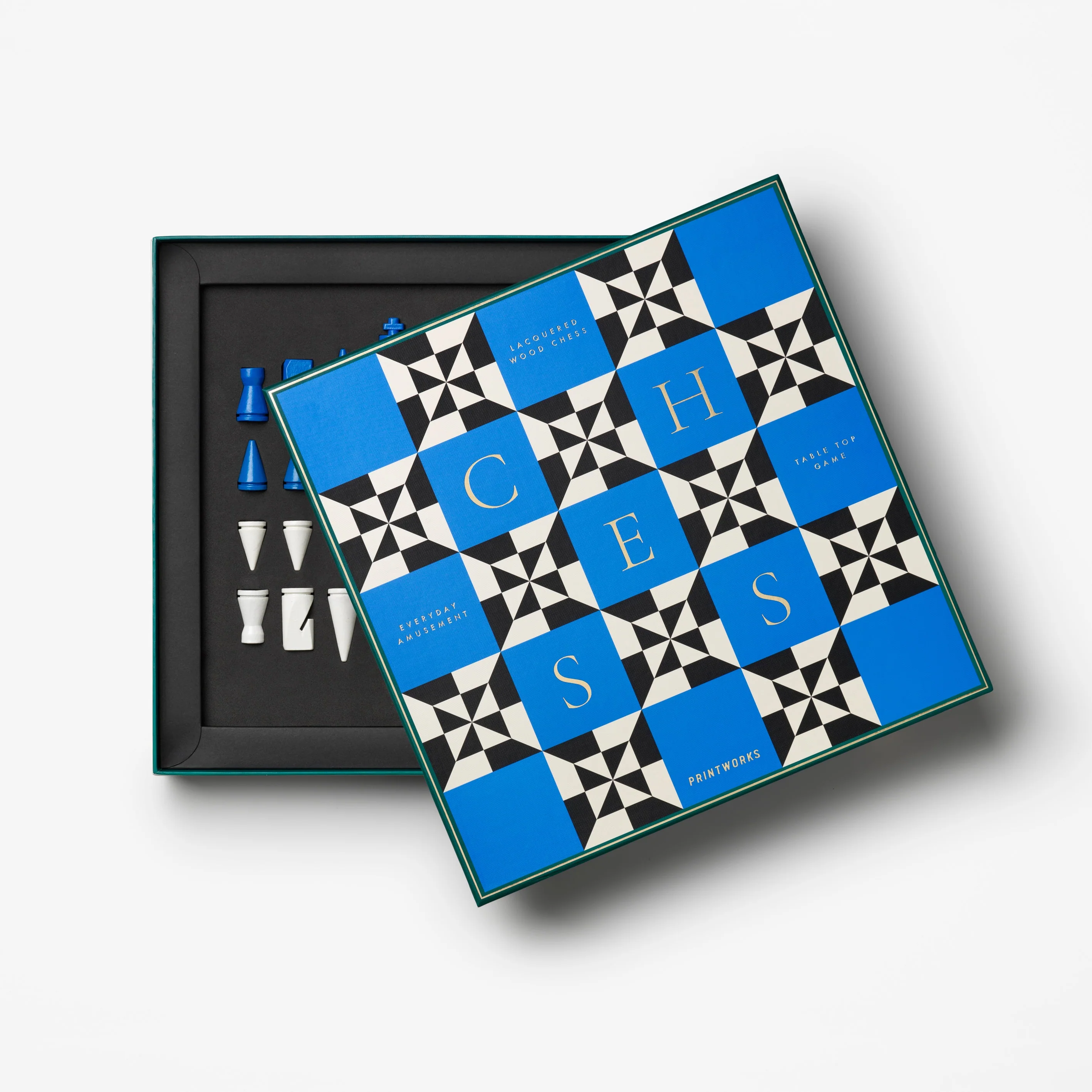 Zestaw do gry w szachy LACQUERED CHESS POSEIDON niebieski - Image 8