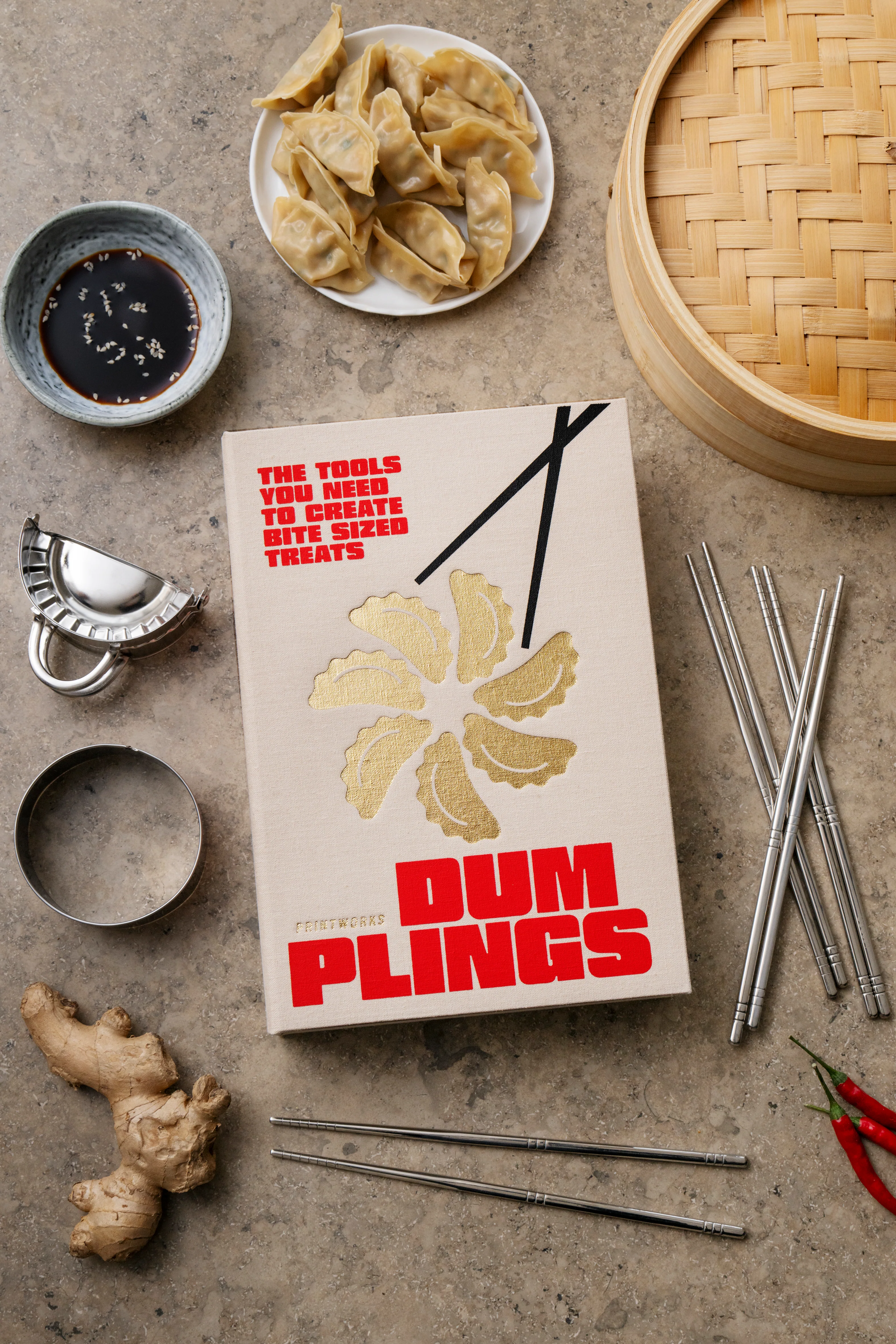 Zestaw do pierogów DUMPLING TOOLS beżowy - Image 2