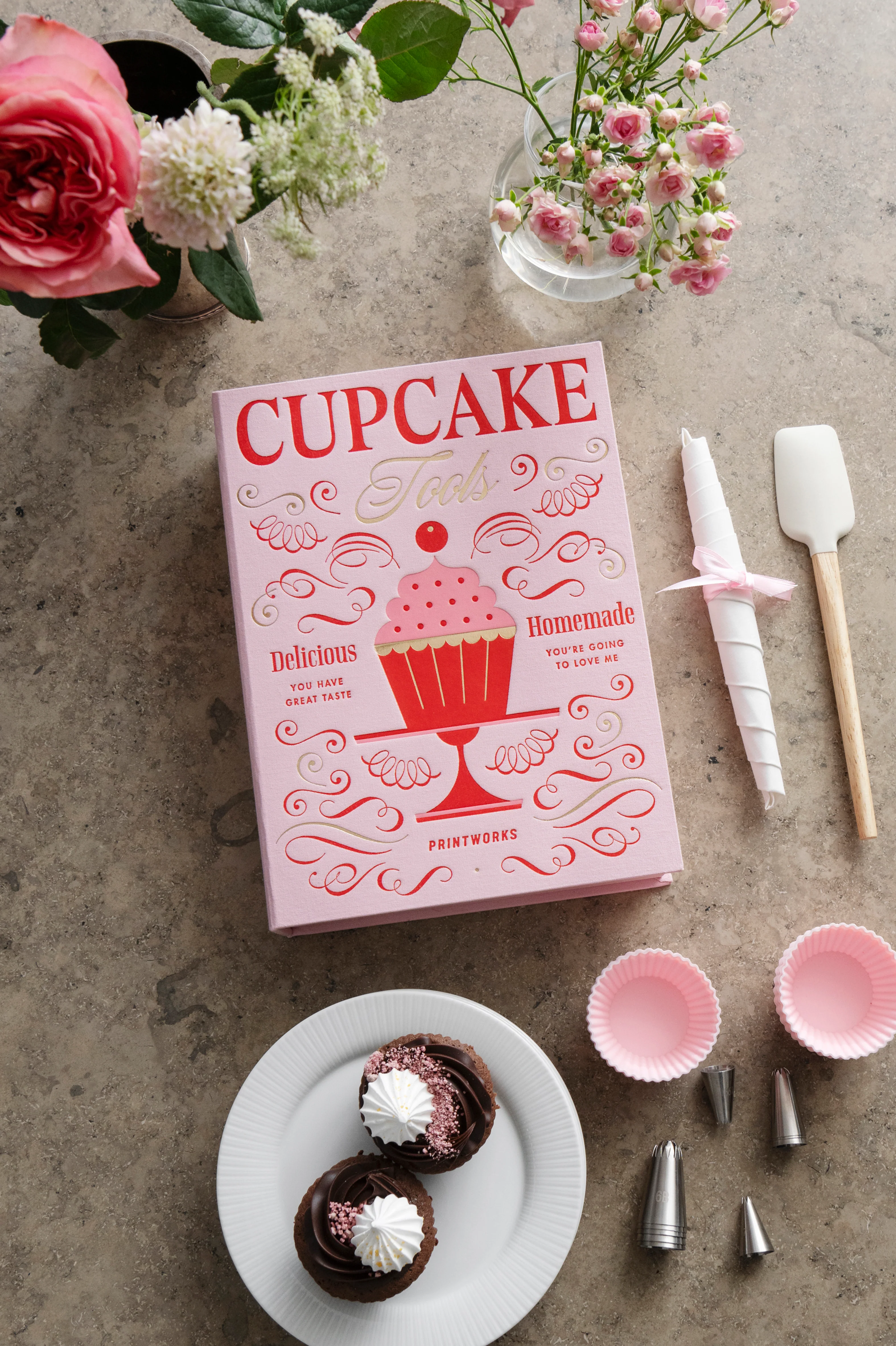 Zestaw do wypieku babeczek CUPCAKE TOOLS różowy - Image 2