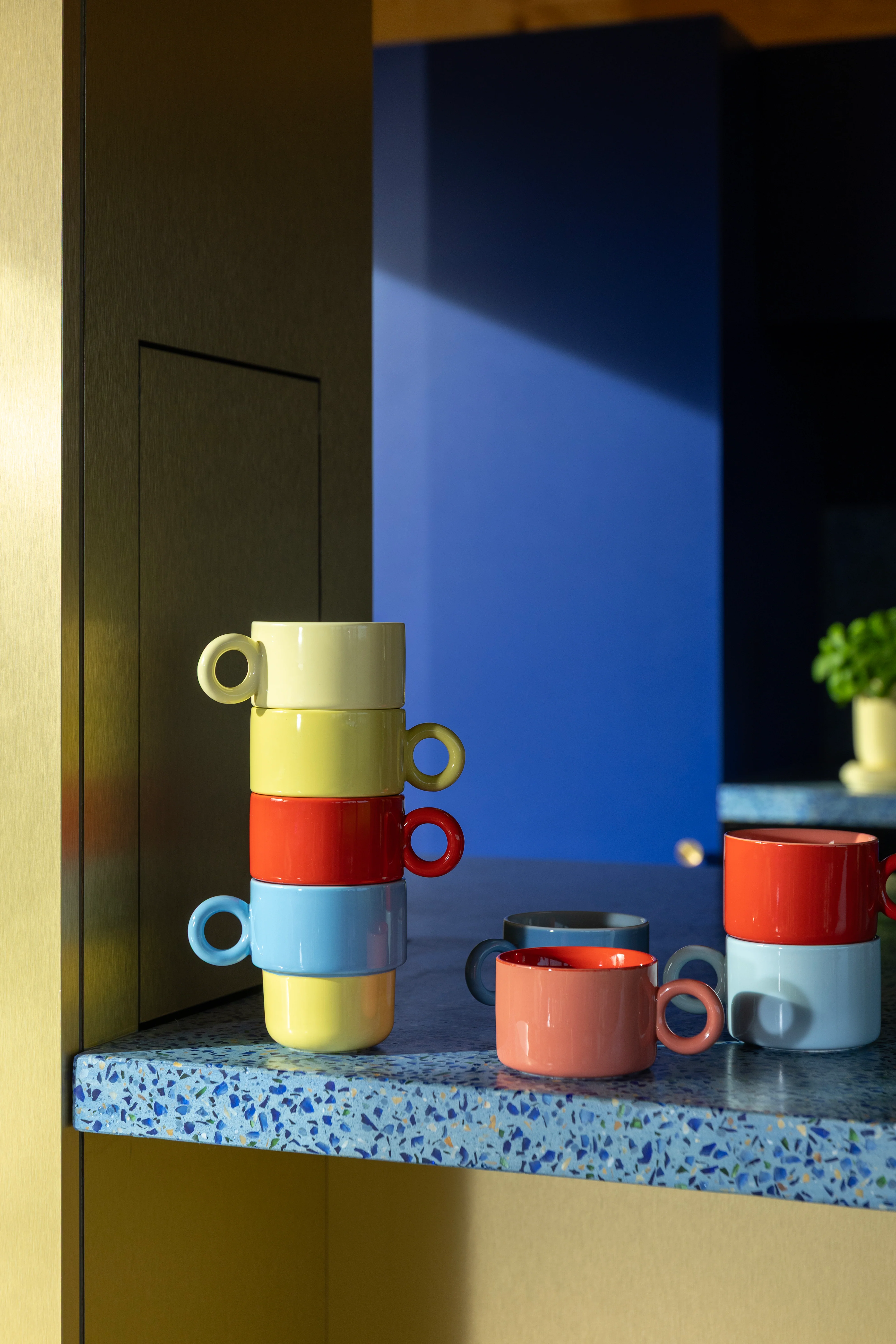 Zestaw filiżanek CHIQUITO czerwona porcelana - Image 4
