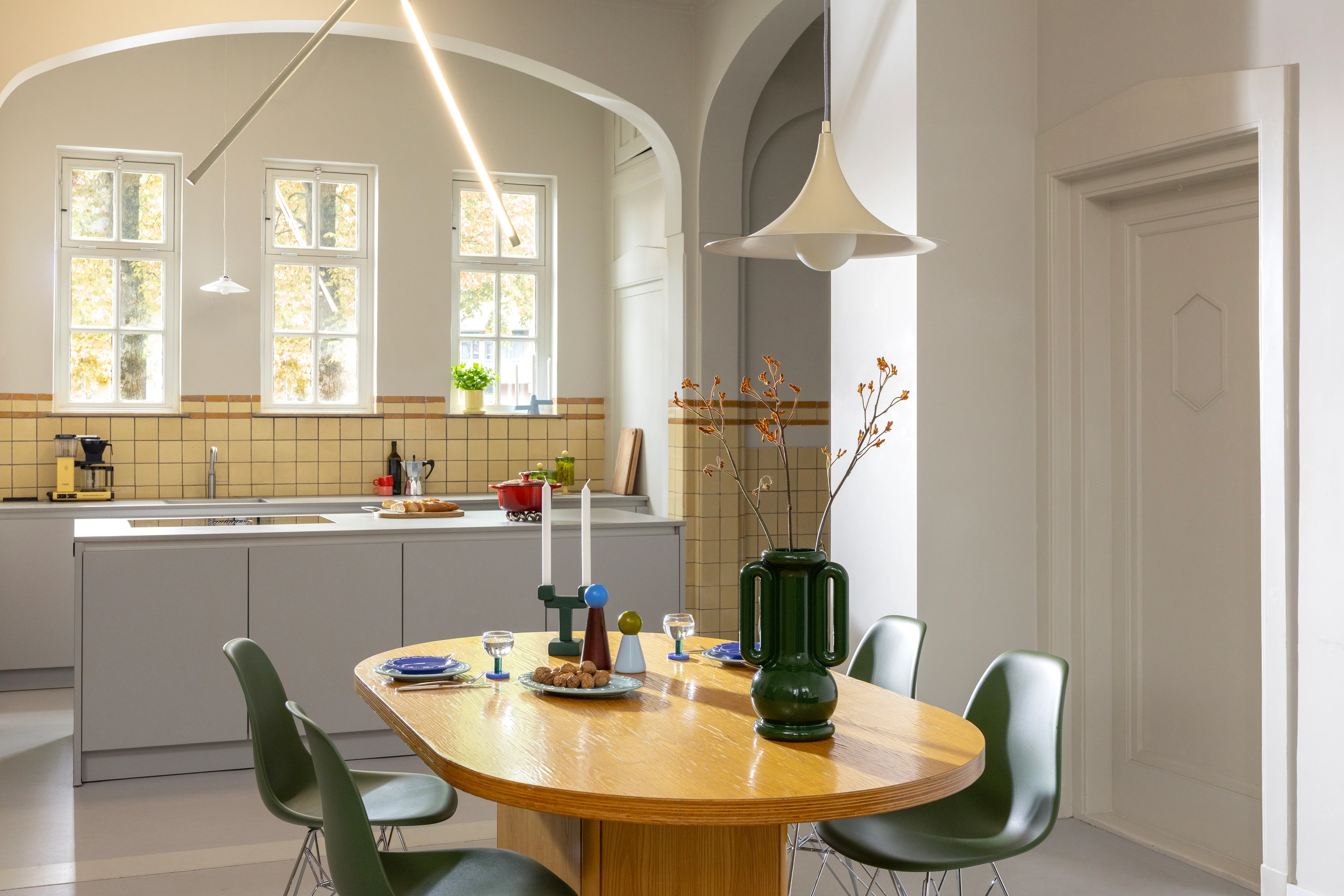 Zestaw kieliszków CANTINE niebieski z zielonym - Image 4