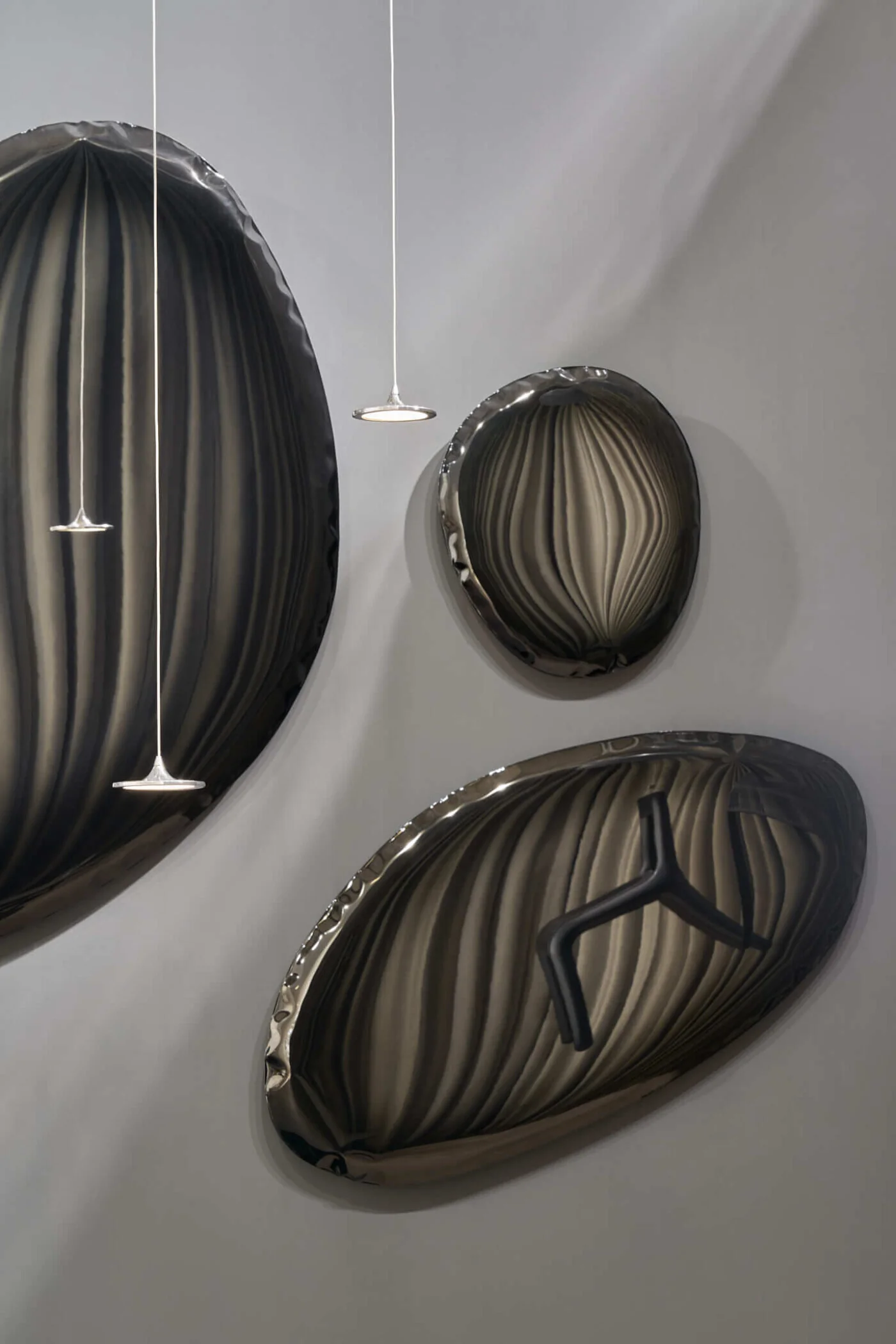 Zestaw lamp wiszących LUNA inox - Image 10