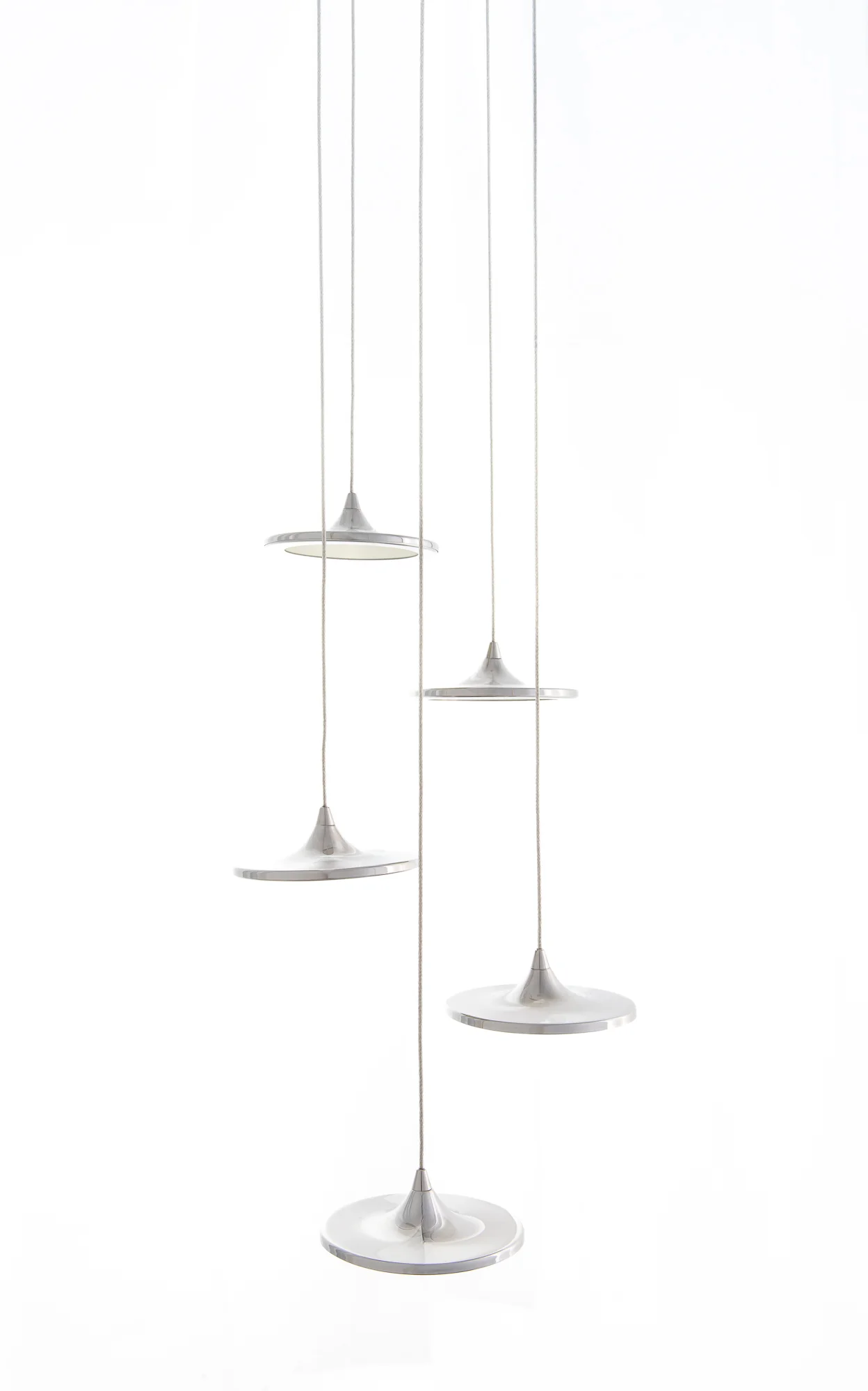 Zestaw lamp wiszących LUNA inox - Image 11