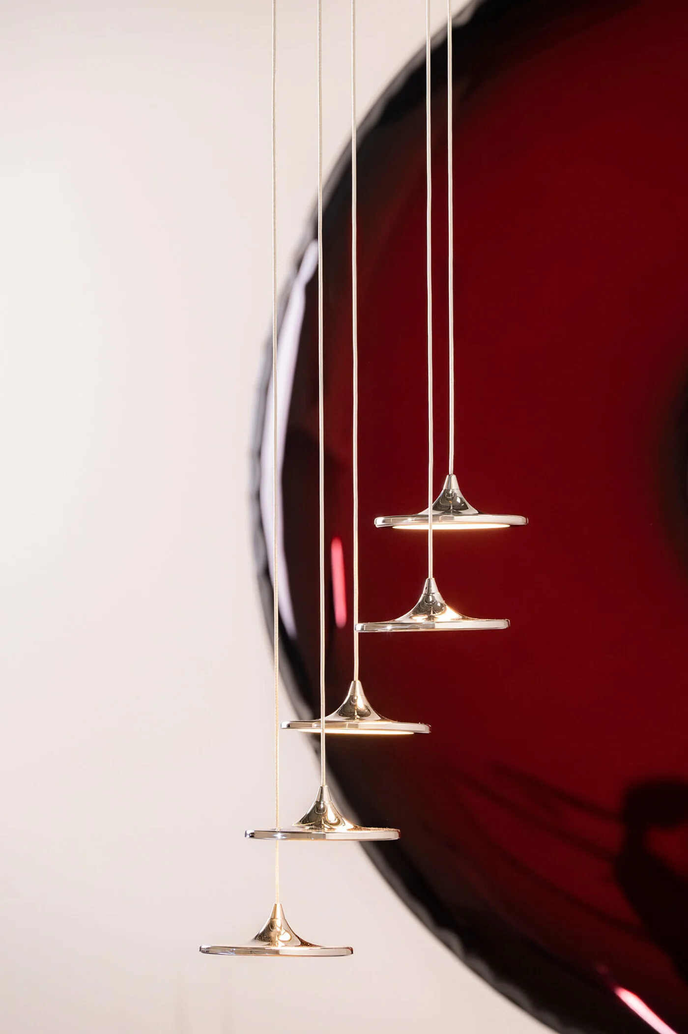 Zestaw lamp wiszących LUNA inox - Image 12