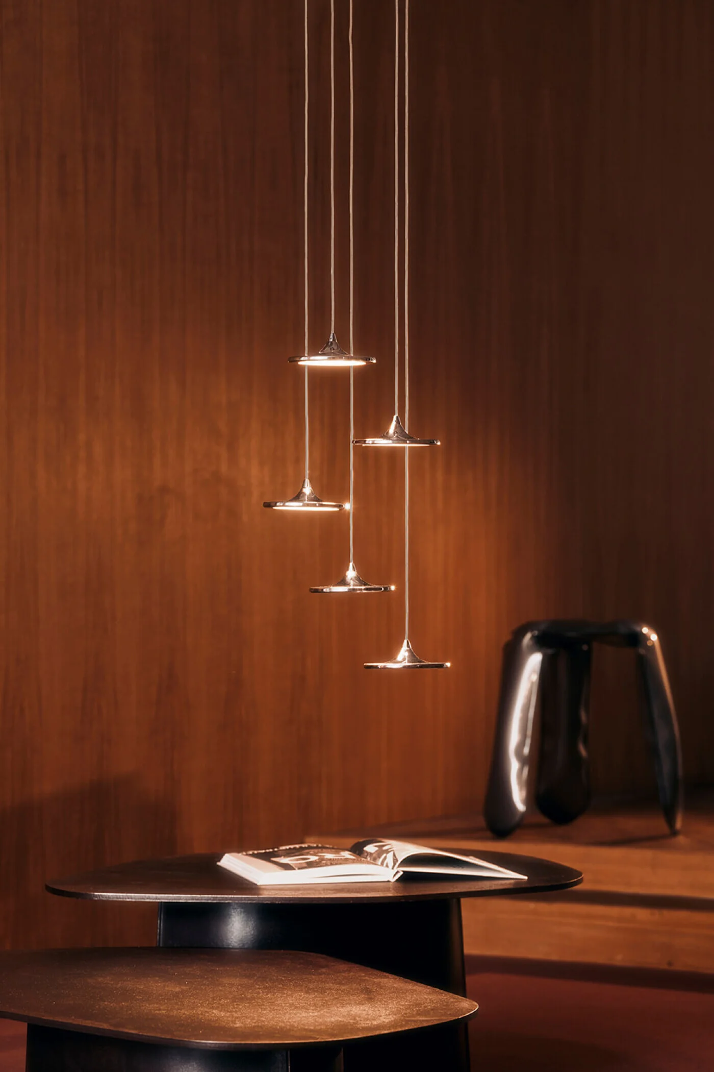Zestaw lamp wiszących LUNA inox - Image 14