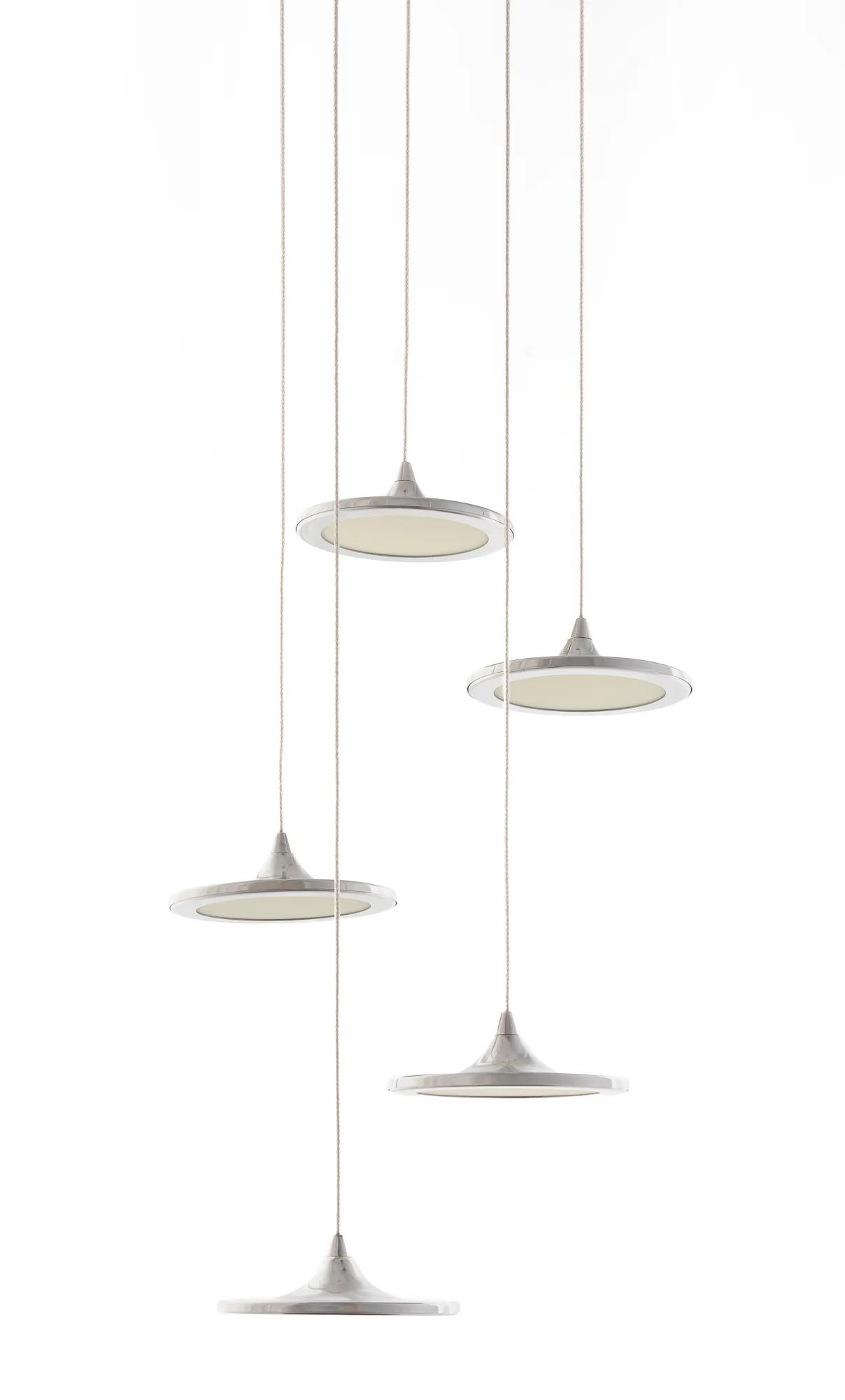 Zestaw lamp wiszących LUNA inox - Image 3