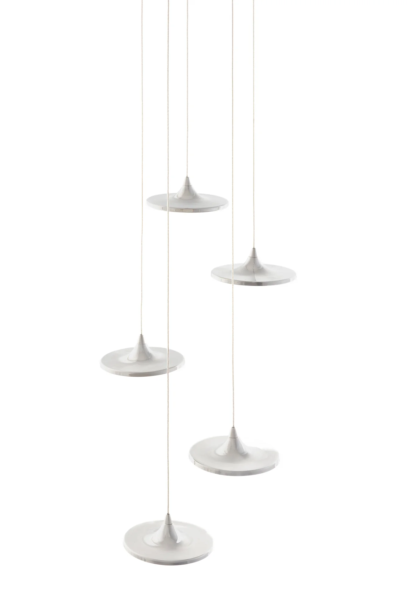 Zestaw lamp wiszących LUNA inox - Image 5