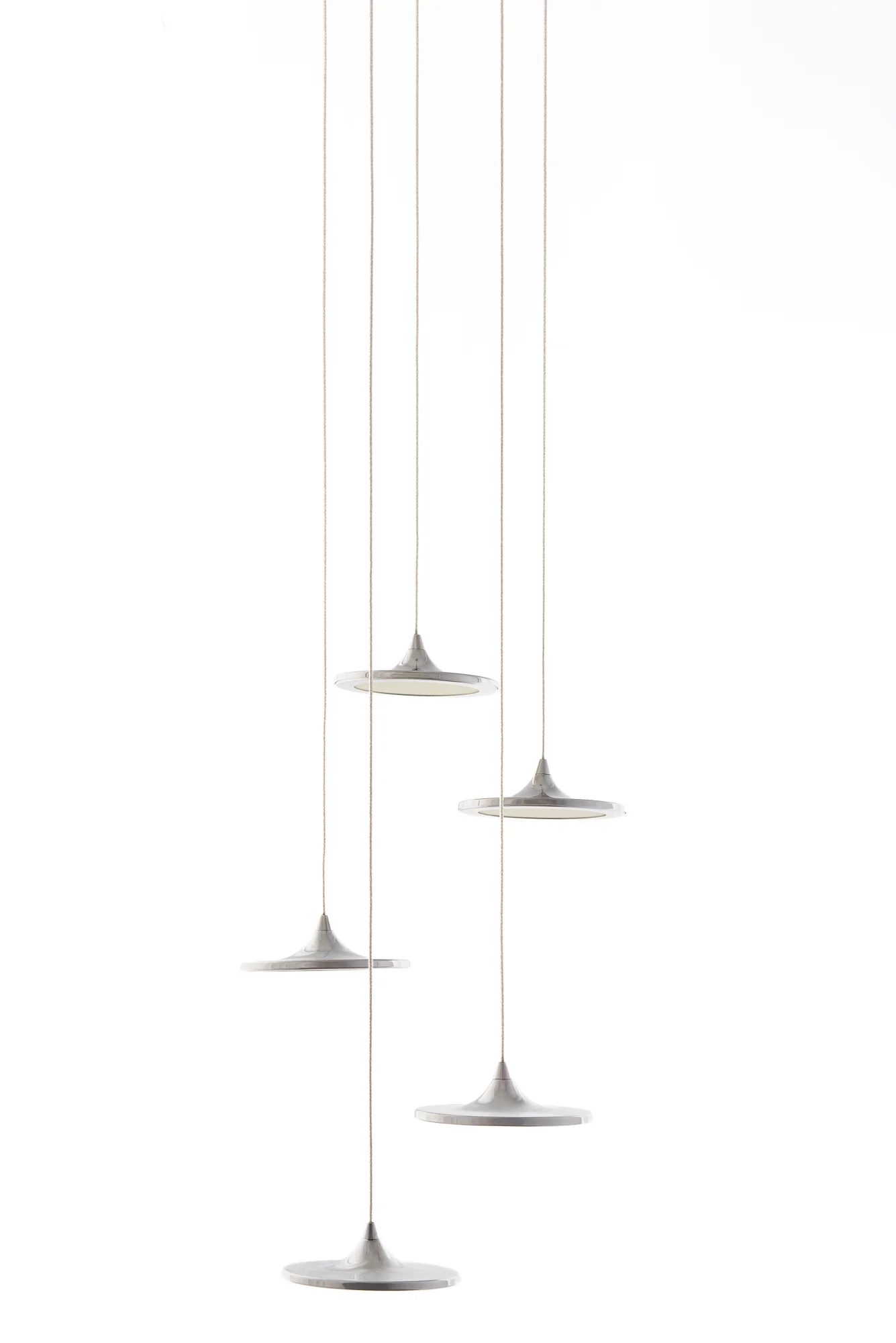 Zestaw lamp wiszących LUNA inox - Image 7