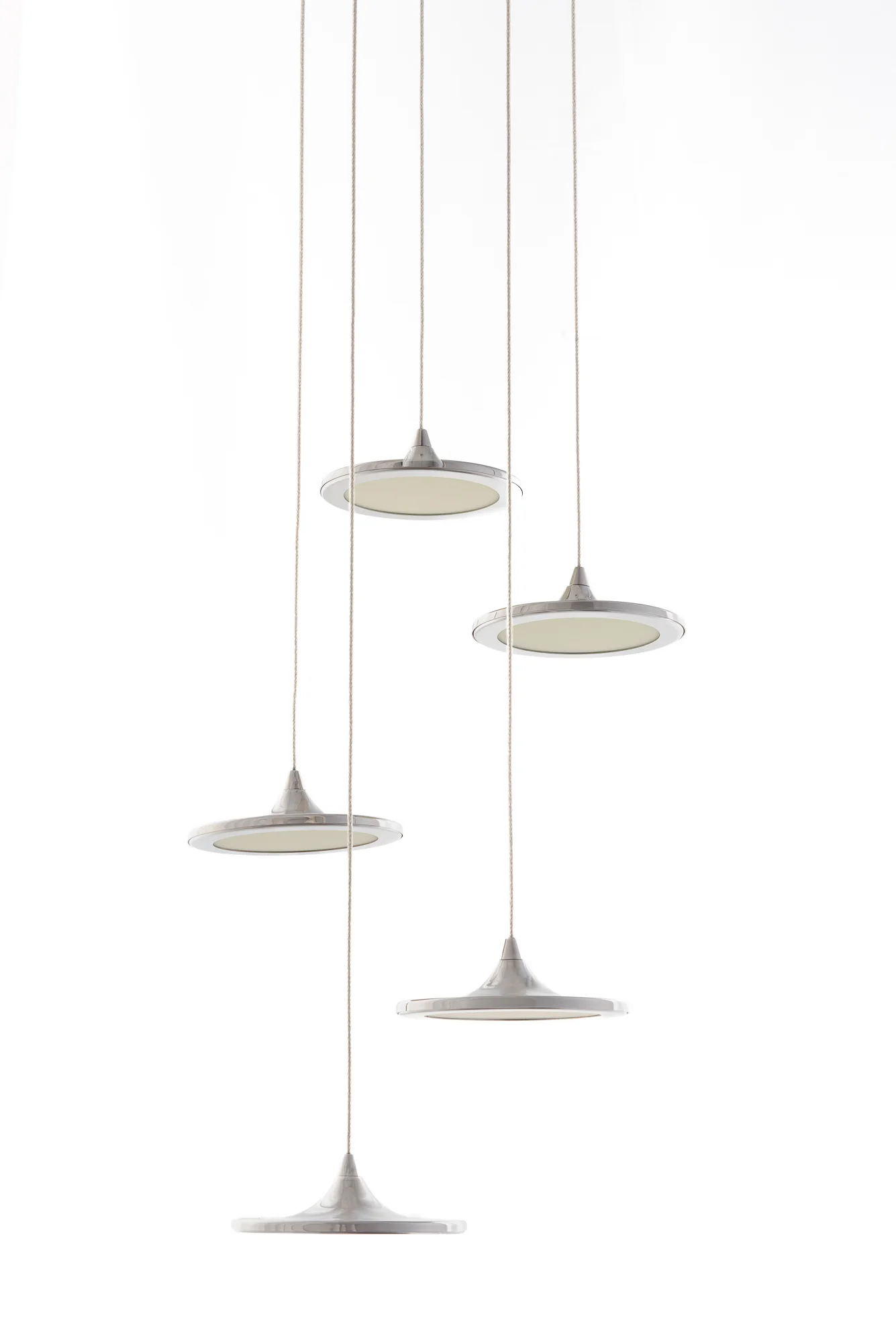 Zestaw lamp wiszących LUNA inox - Image 9